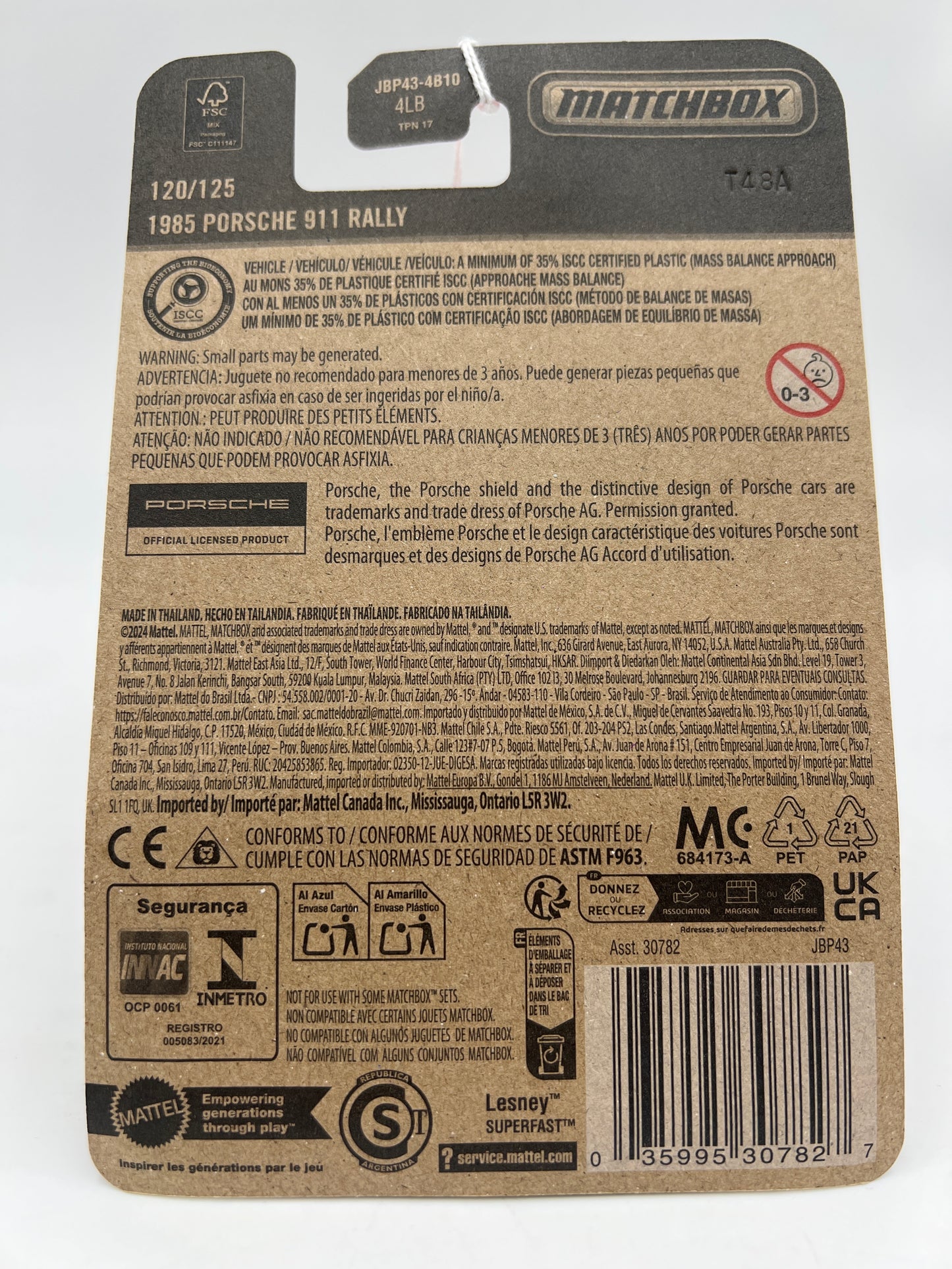 2025 Matchbox #120 1985 Porsche 911 Rally Green 215A