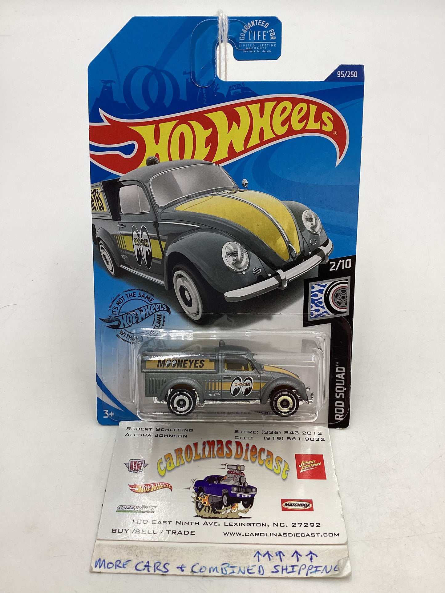 2020 Hot wheels #095 DollarGeneral Exclusive Silver 49 Volkswagen Beetle Pickup 235D