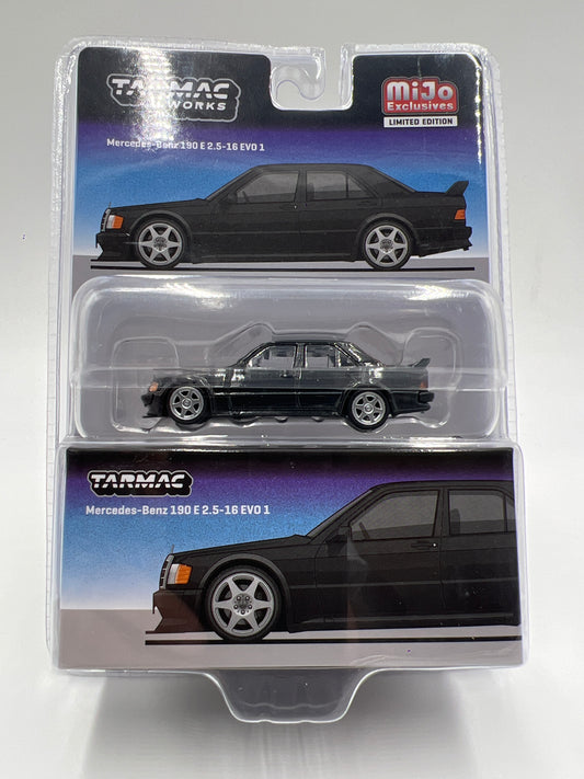 Tarmac Works x Global 64 Mijo Exclusives Mercedes-Benz 190 E 2.5-16 EVO 1 Black
