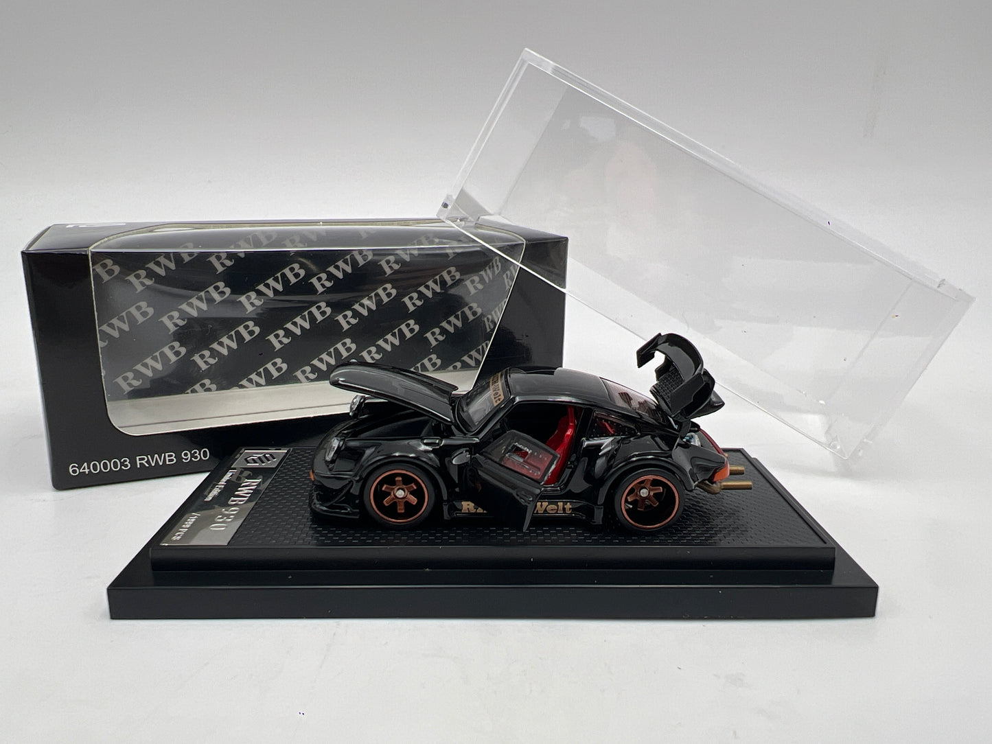 FG Models 1:64 Scale Porsche RWB 930 Black x/1999 Made
