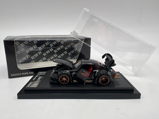 FG Models 1:64 Scale Porsche RWB 930 Black x/1999 Made