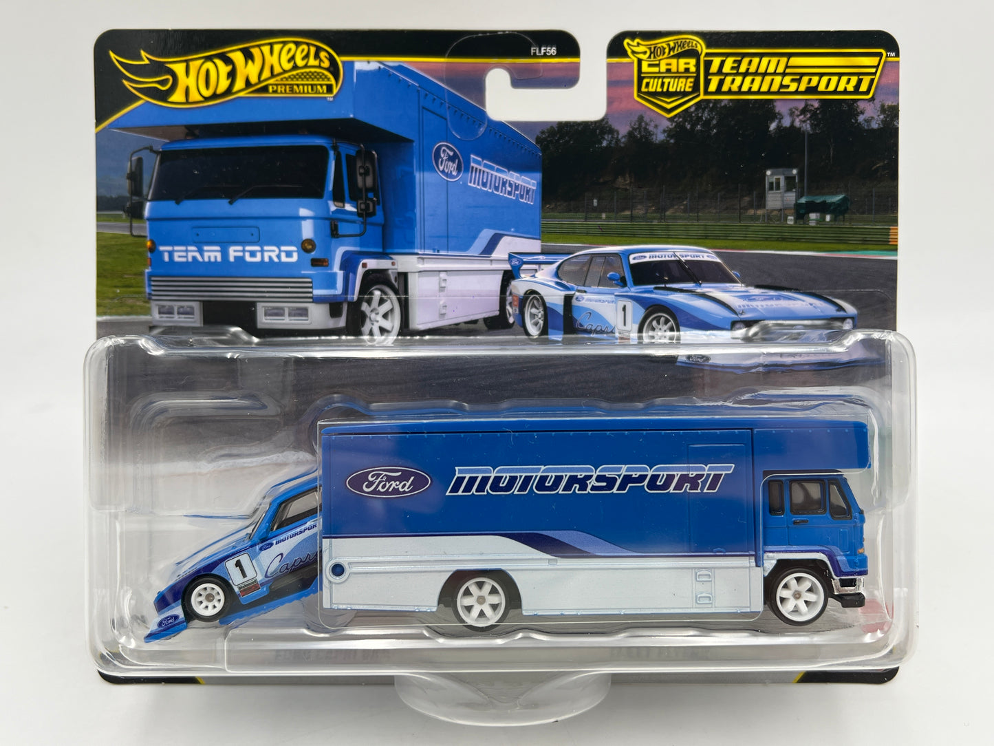 Hot Wheels Team Transport #88 Ford Capri GR5 & Fleet Flyer 282B