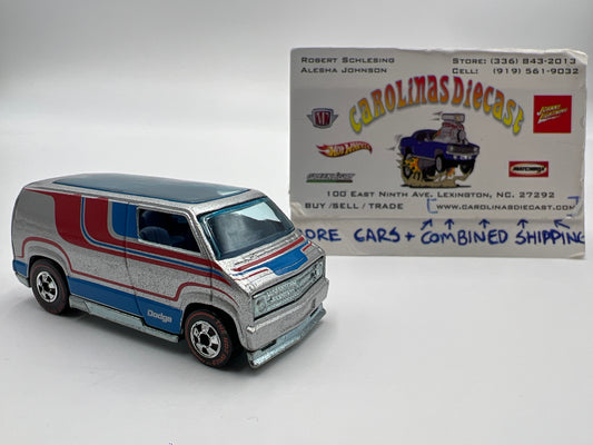 2011 Hot Wheels The Hot Ones CHASE Custom 77 Dodge Van Silver Loose