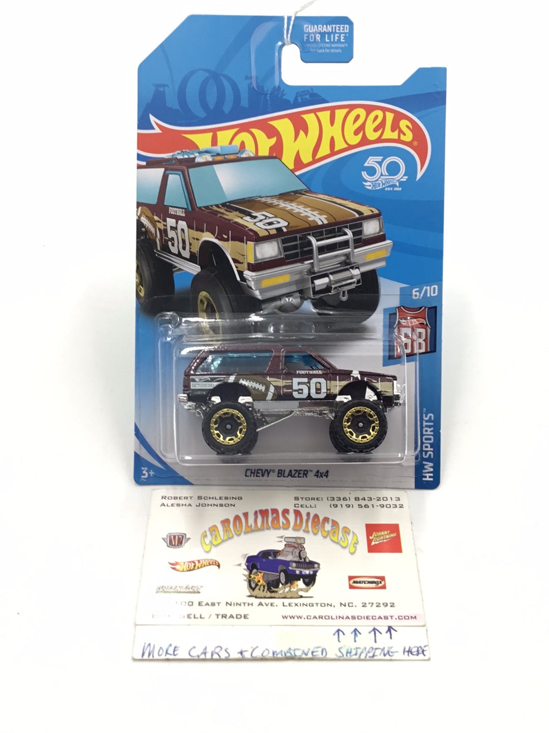 2018 Hot Wheels #6 Chevy Blazer 4x4 Brown Kmart Exclusive 237G