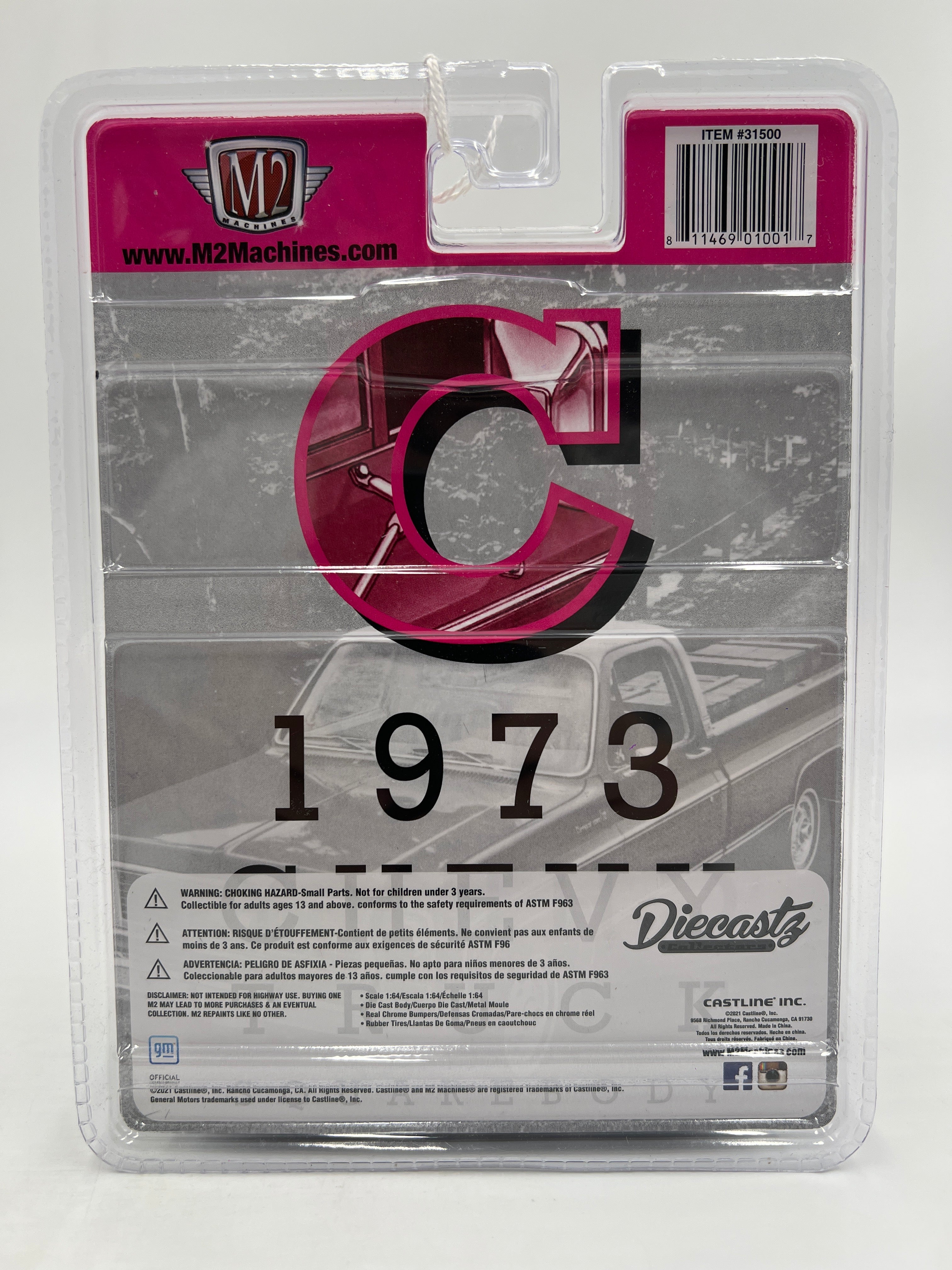 M2 Machines Diecastz C 1973 Chevrolet Cheyenne 10 Pink RZ02