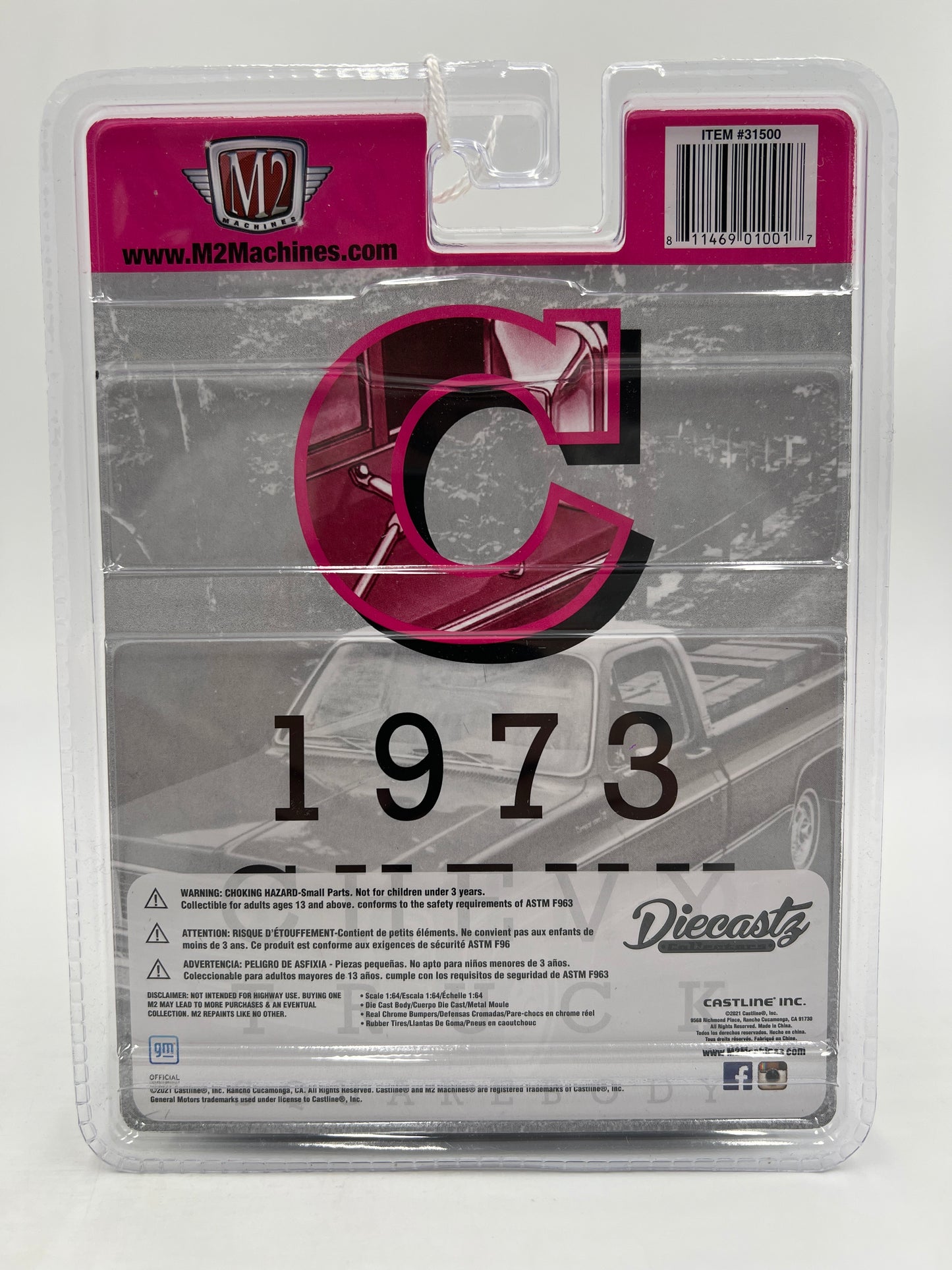 M2 Machines Diecastz C 1973 Chevrolet Cheyenne 10 Pink RZ02