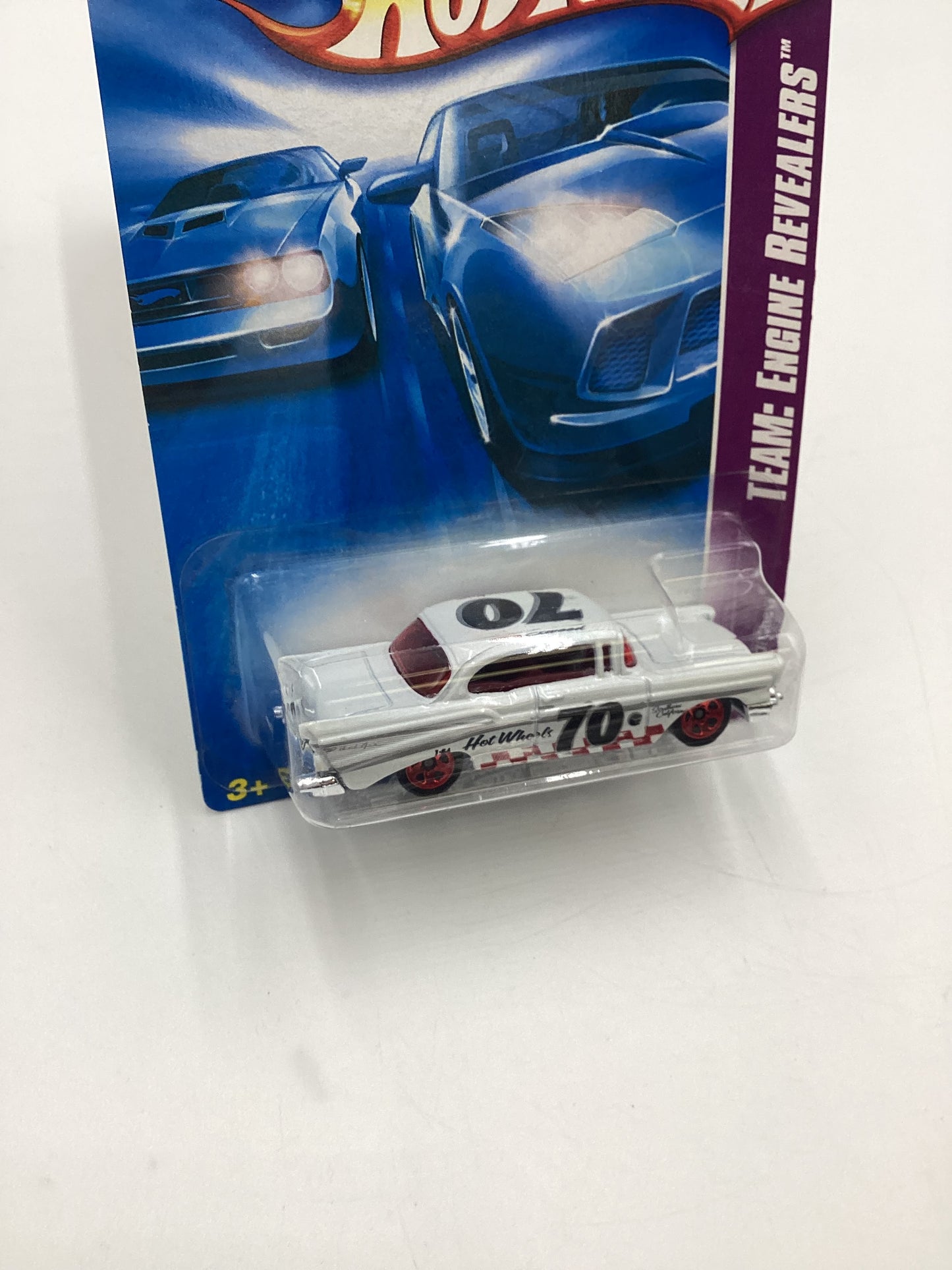 2008 Hot Wheels HW Team Engine Revealers #155 57 Chevy White 14E