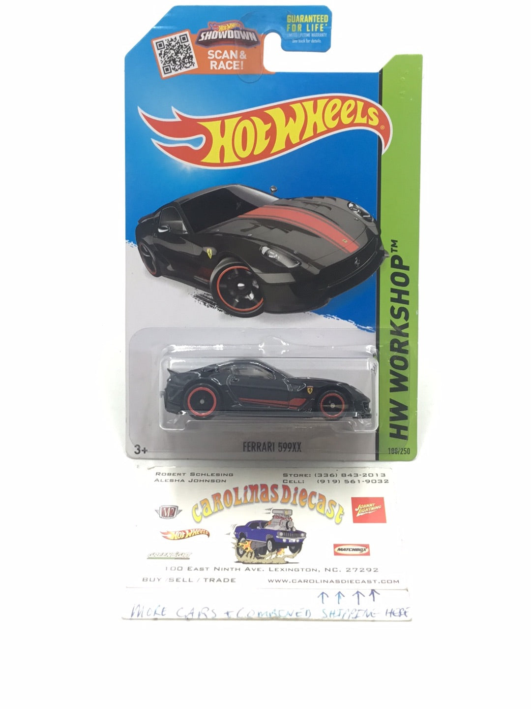 2015 hot wheels super treasure hunt Ferrari 599XX W/Protector