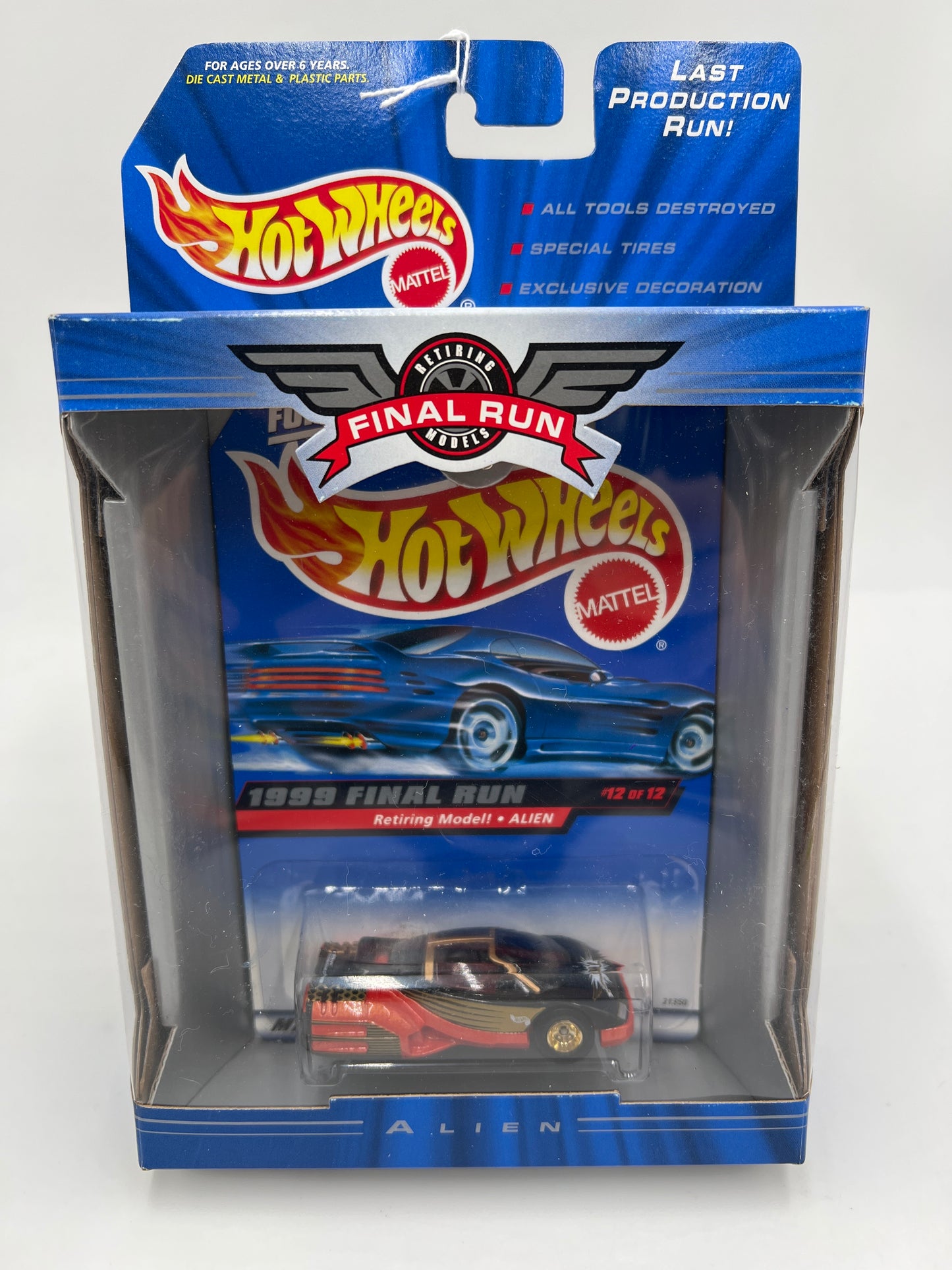 1999 Hot Wheels Final Run #12 Alien W/Real Riders
