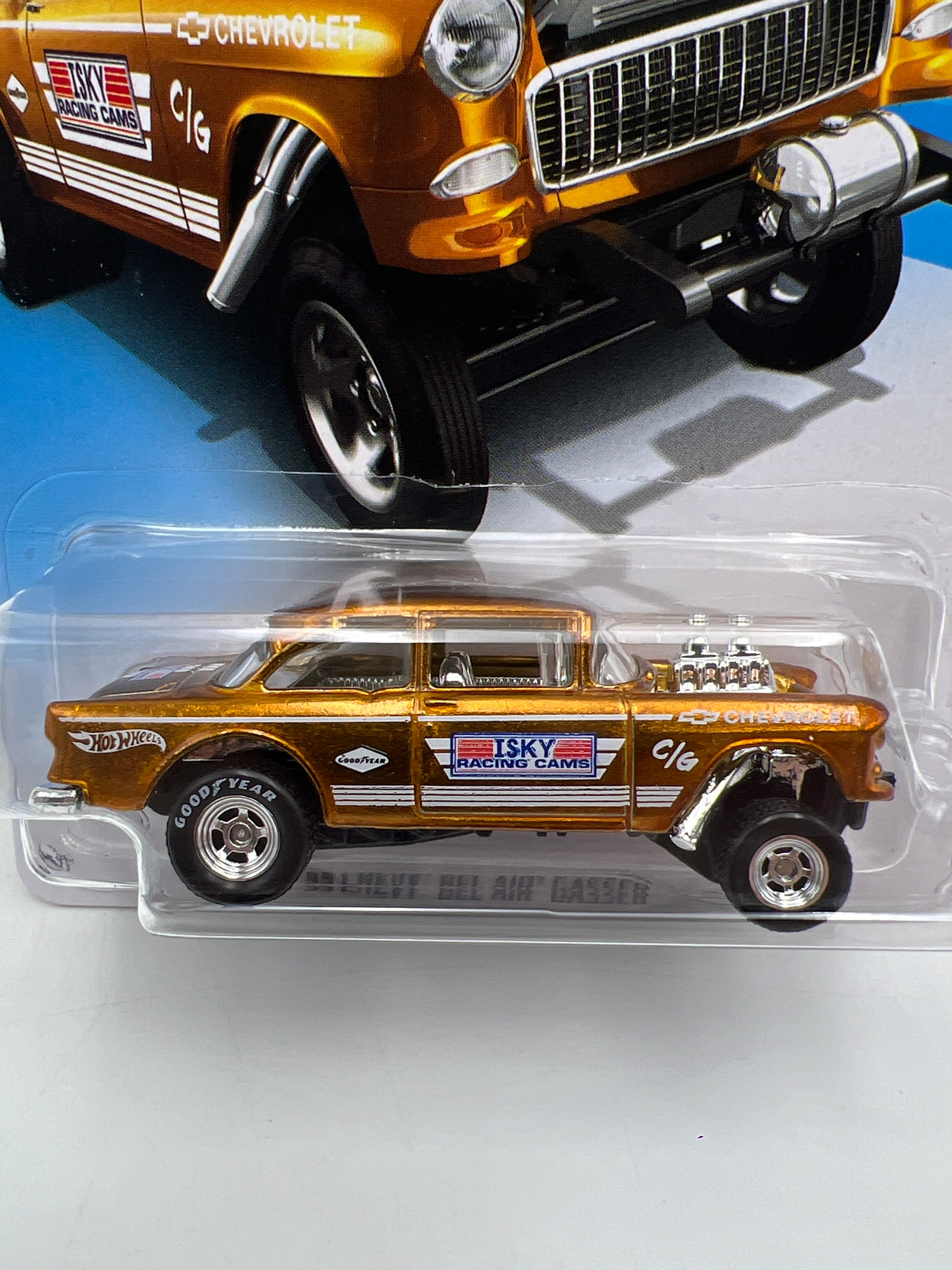 2020 Hot Wheels Legends Tour 55 Chevy Bel Air Gasser Gold W