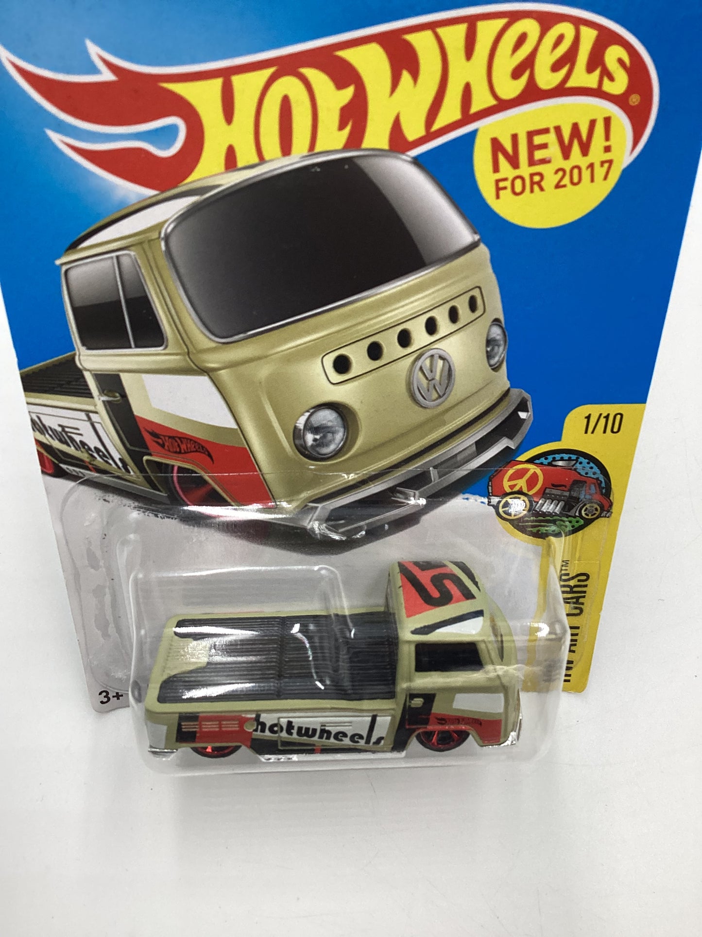 2017 Hot Wheels #201 Volkswagen T2 Pickup Tan 96D