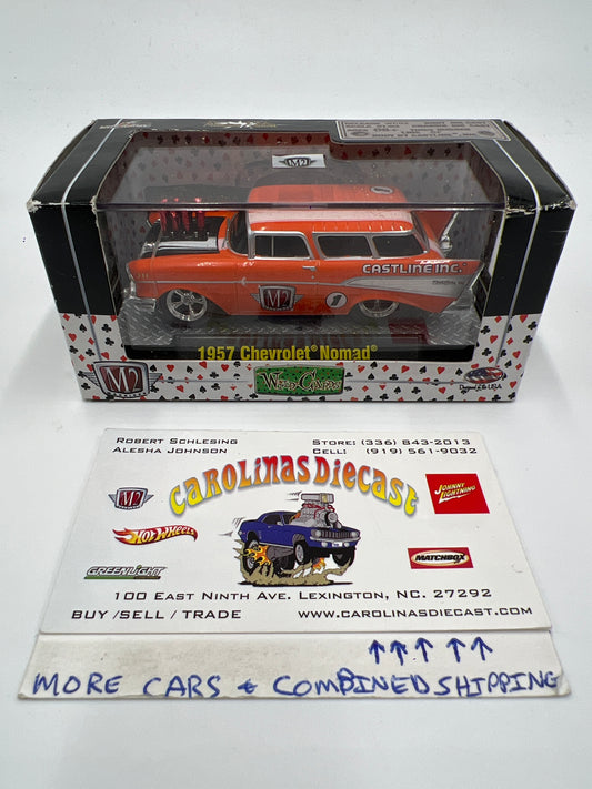 M2 Machines Premium Edition Wild Cards 1957 Chevrolet Nomad Orange WC-02
