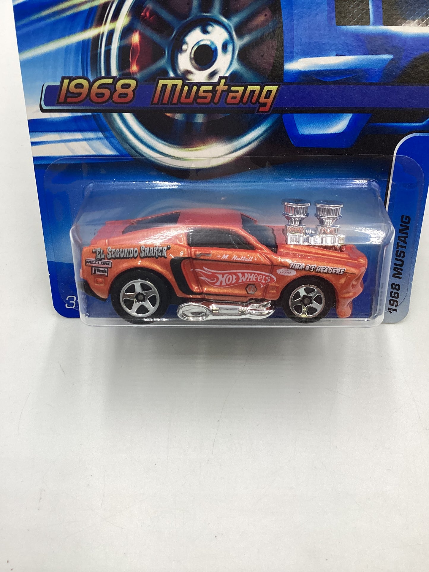 2006 Hot Wheels #128 1968 Mustang Tooned Orange 24B