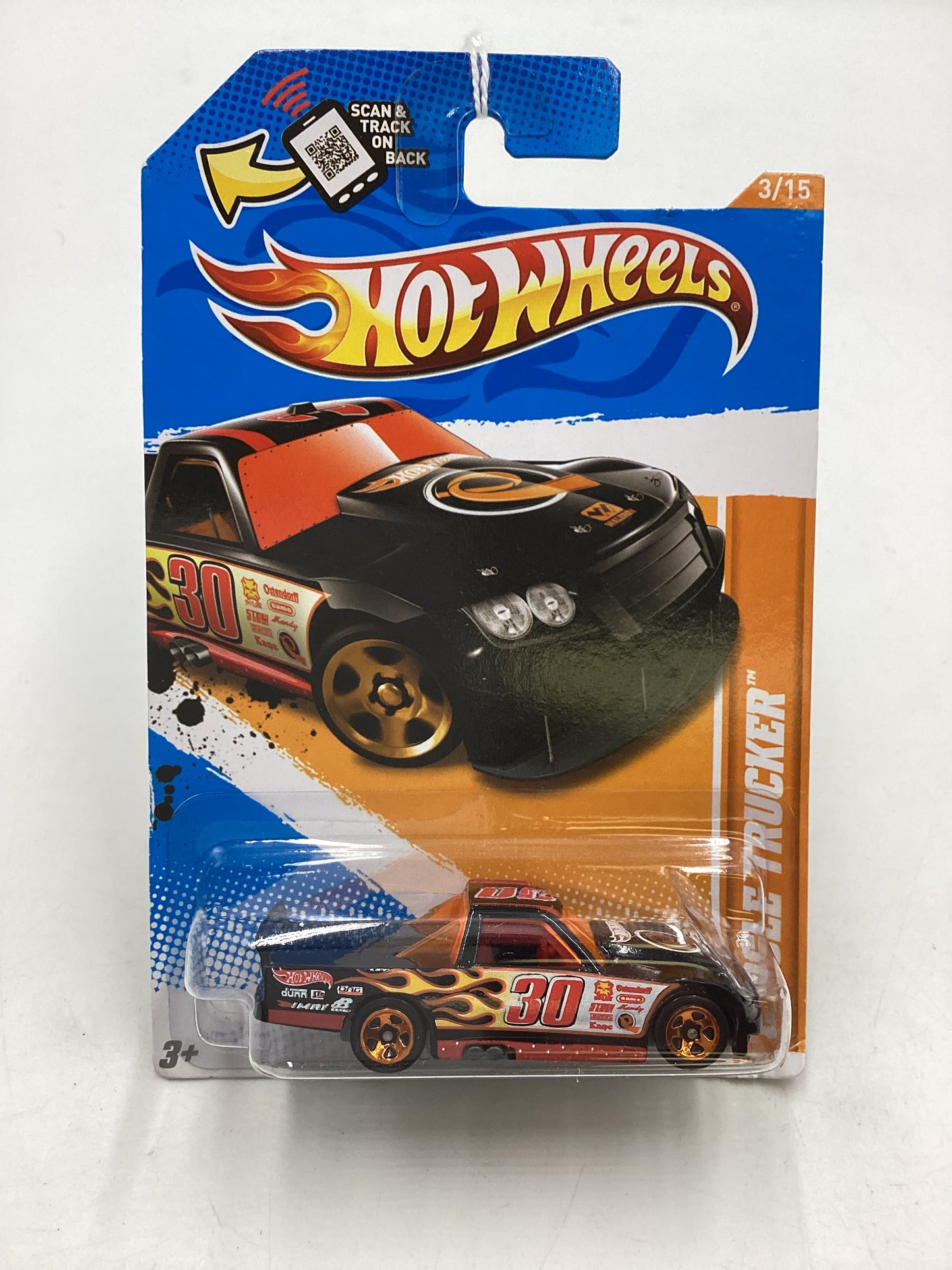 2012 Hot Wheels #68 Circle Trucker Black 55i