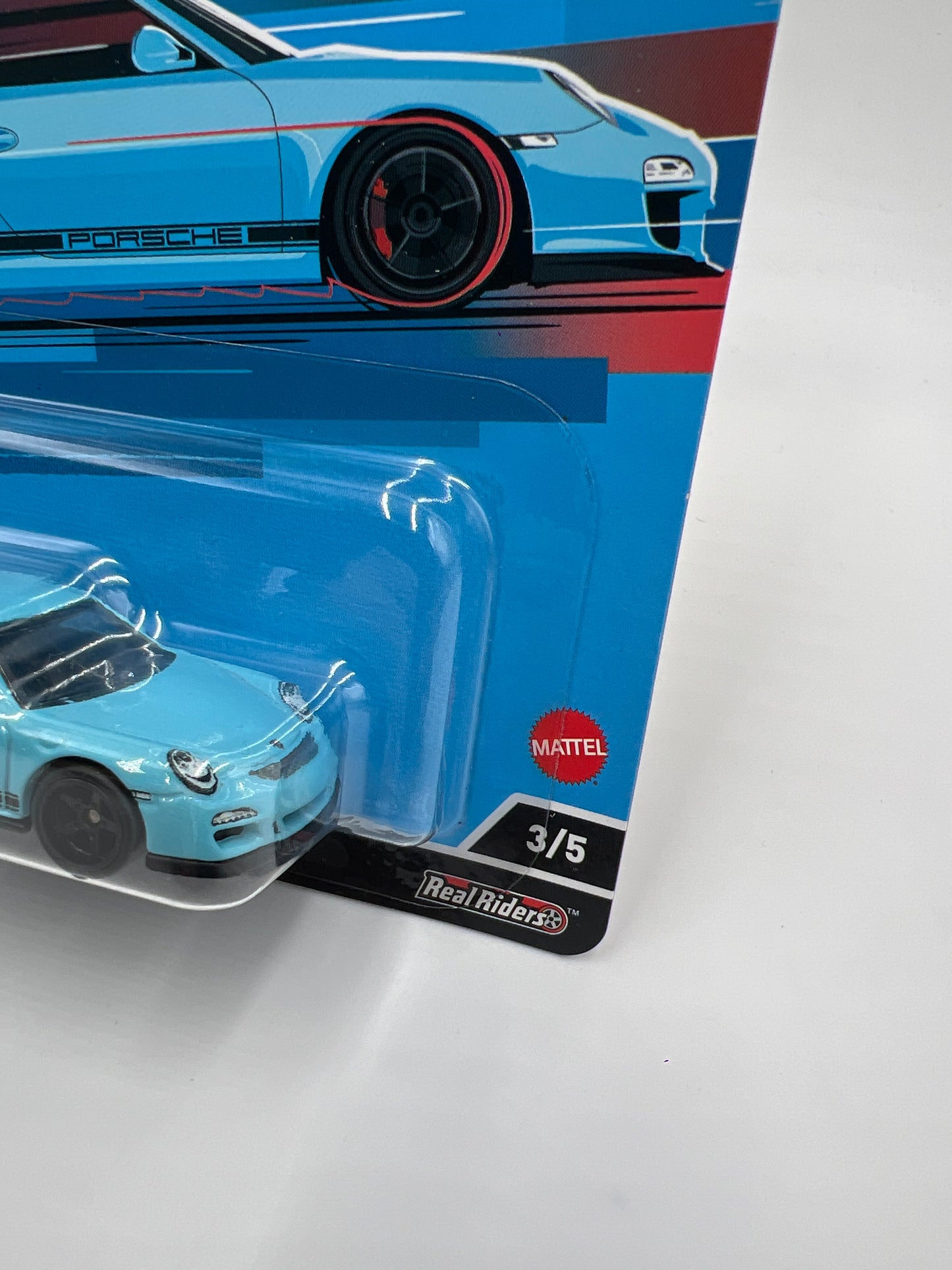 Hot Wheels Premium Deutschland Design #3 Porsche 911 GT3 RS Light Blue 254A