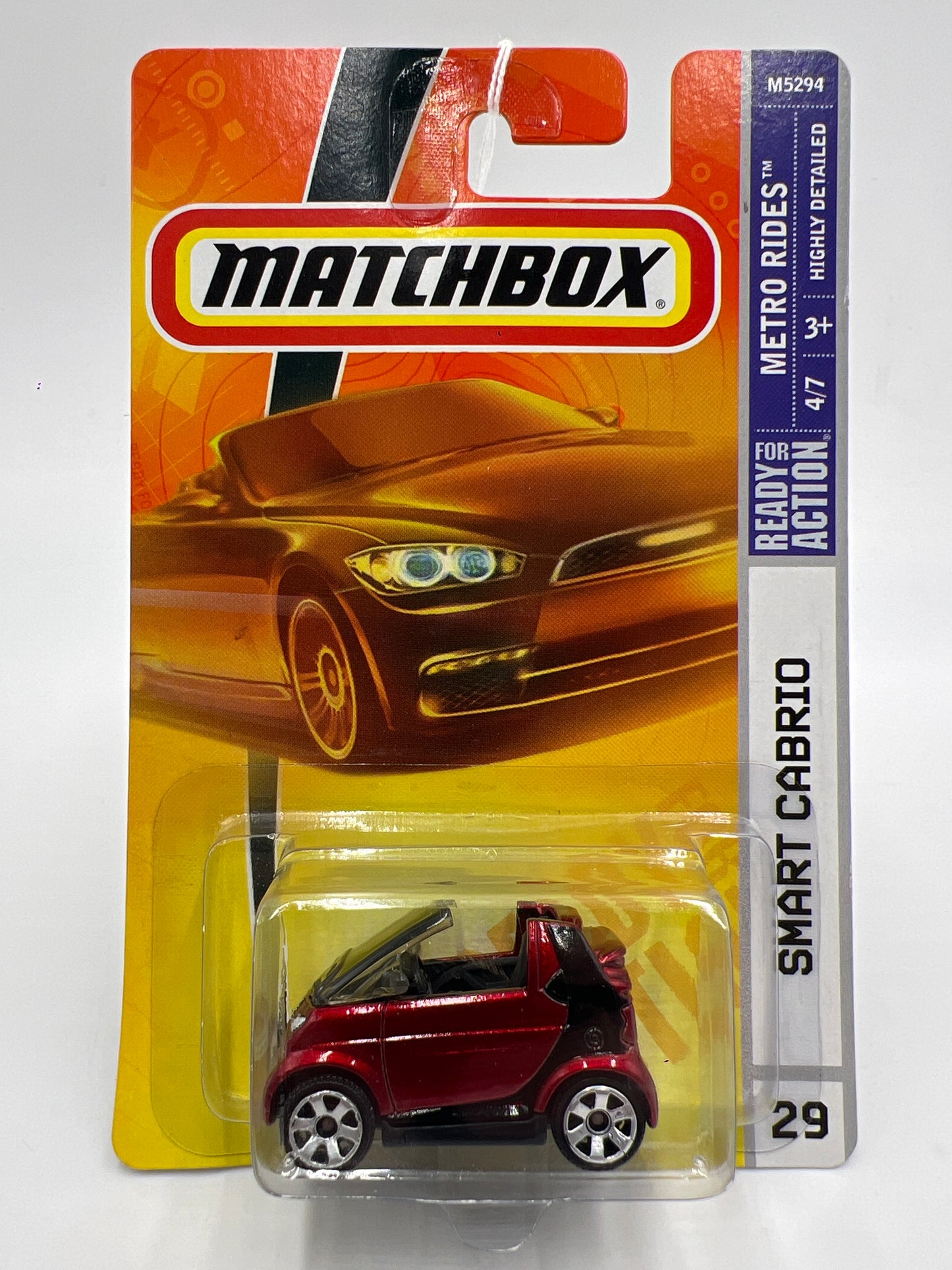 Matchbox Metro Rides #29 Smart Cabrio Red 217D