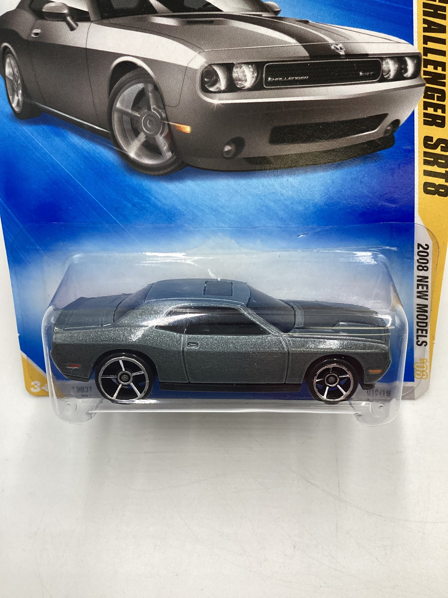 2008 Hot Wheels New Models #16 Dodge Challenger SRT8 Gray Kmart Exclusive 239C