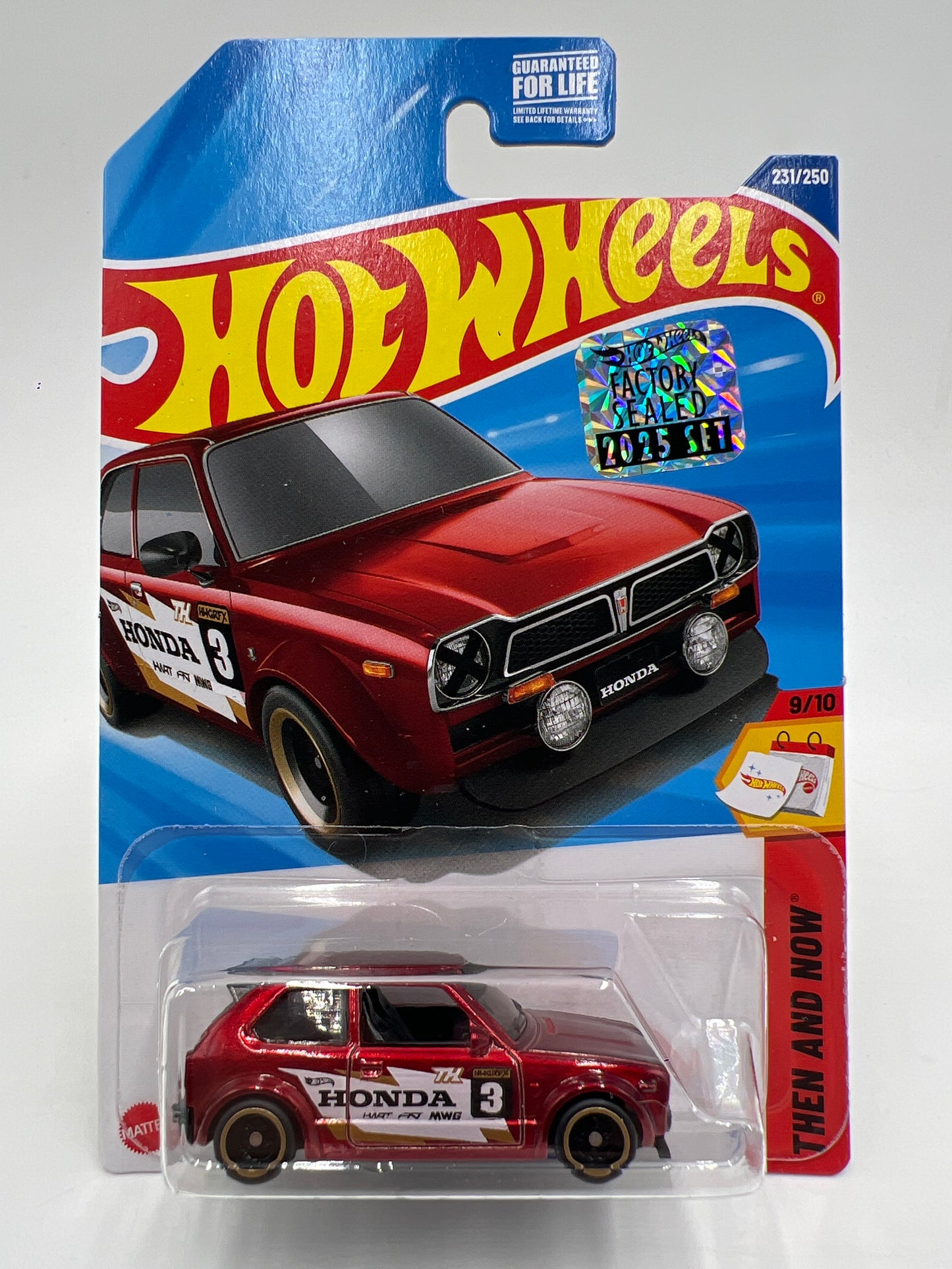 2025 Hot Wheels Factory Sealed Super Treasure Hunt #231 73 Honda Civic Custom Red W/Protector