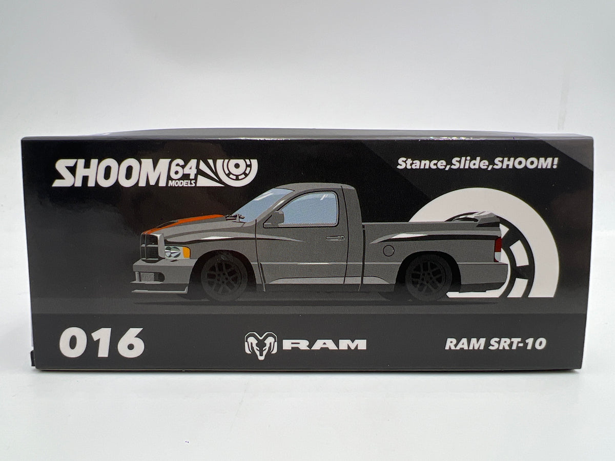 Shoom 64 Models 1:64 #16 Dodge Ram SRT-10 Gray W/Accessories