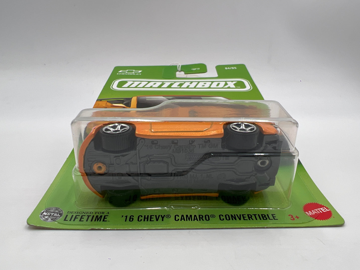 2025 Matchbox Themed Sports Cars #4 16 Chevy Camaro Convertible Orange 156P