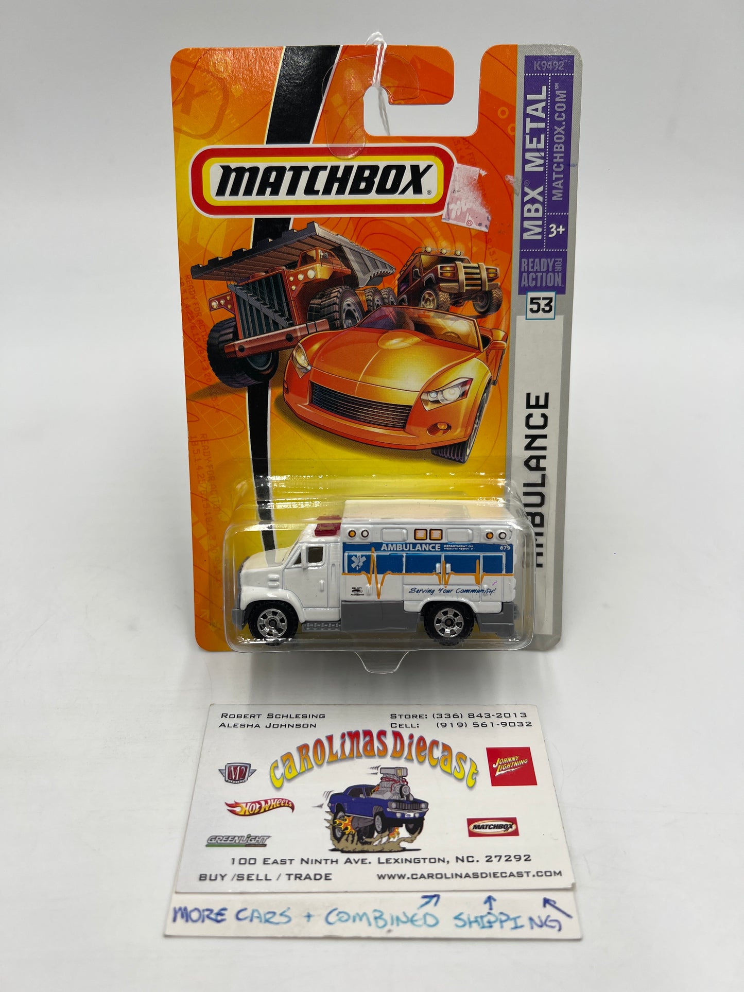 Matchbox MBX Metal #53 Ambulance White 208D