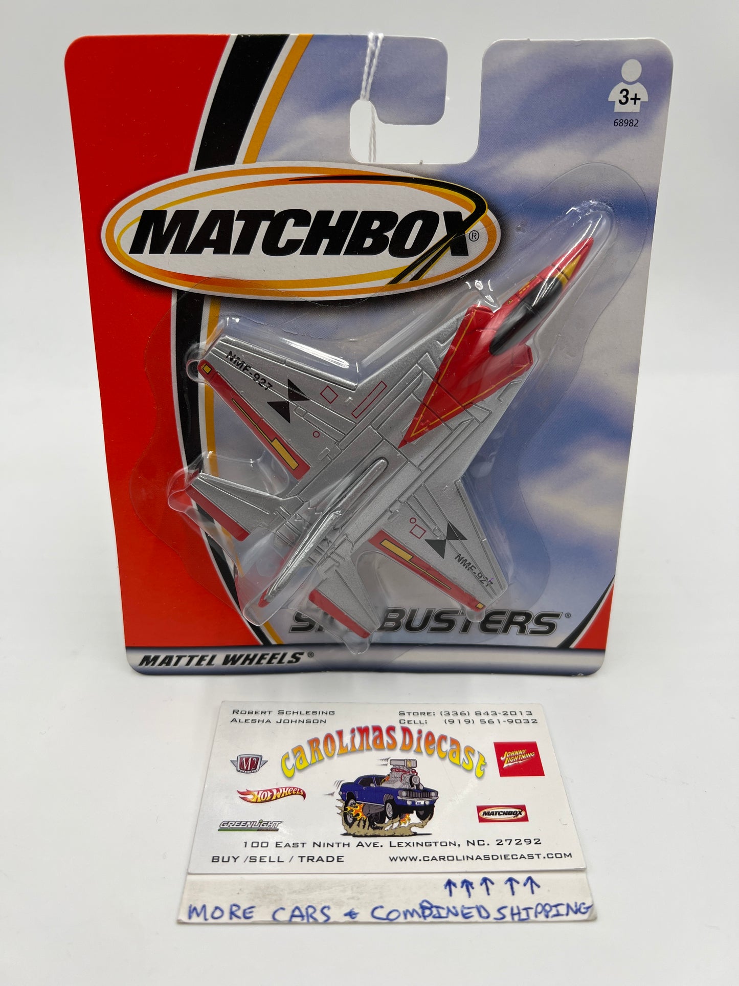 Matchbox Sky Busters Stealth Fighter NMF-927 Silver/Red OO7