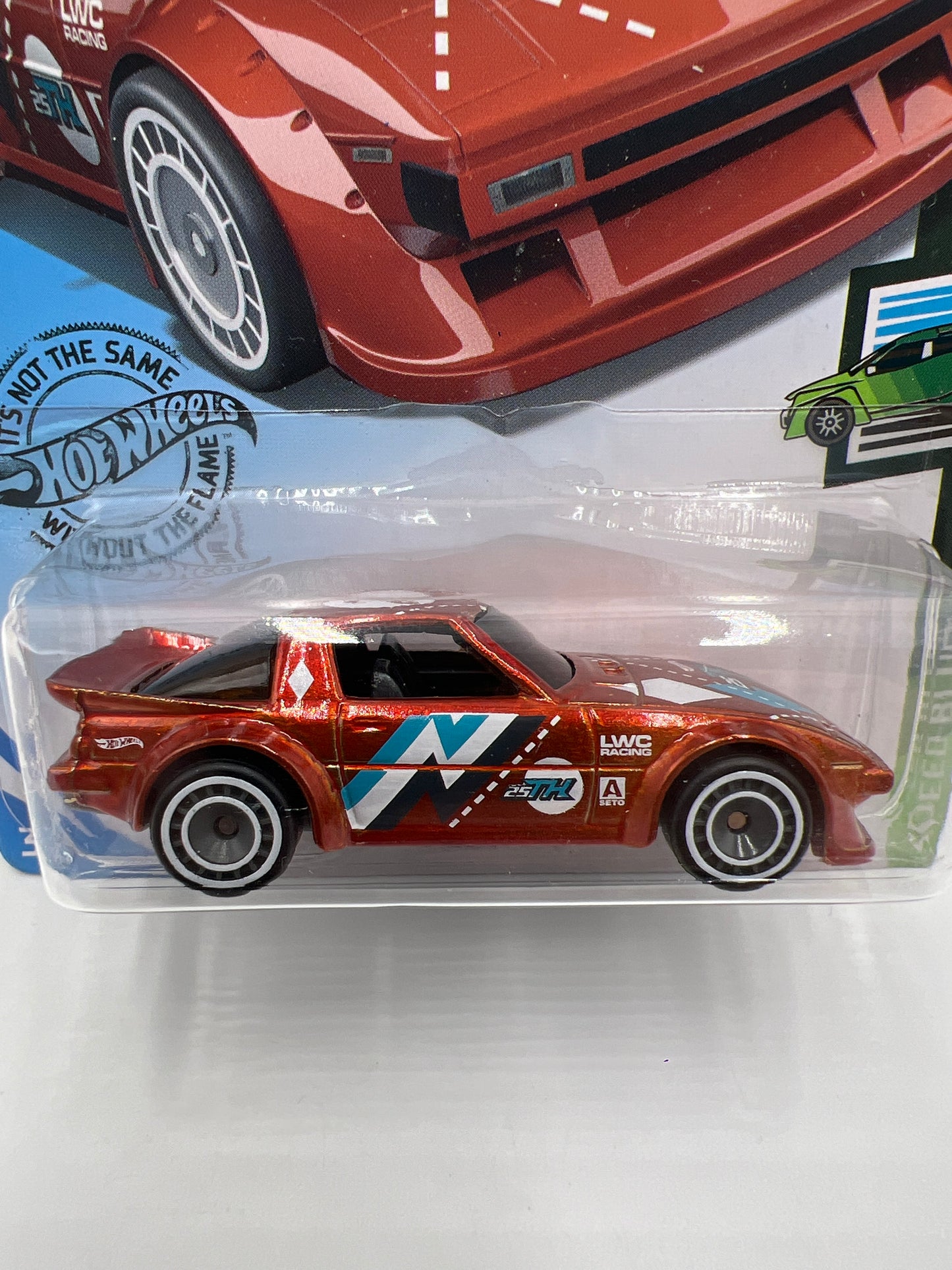 2020 Hot Wheels Factory Sealed Super Treasure Hunt #130 Mazda RX-7 Orange W/Protector