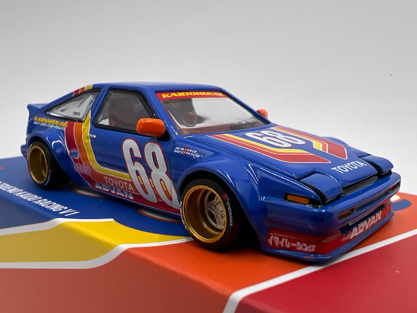 Mini GT Kaido House #196 Toyota AE86 Sprinter Trueno Kaido Racing V1 Blue