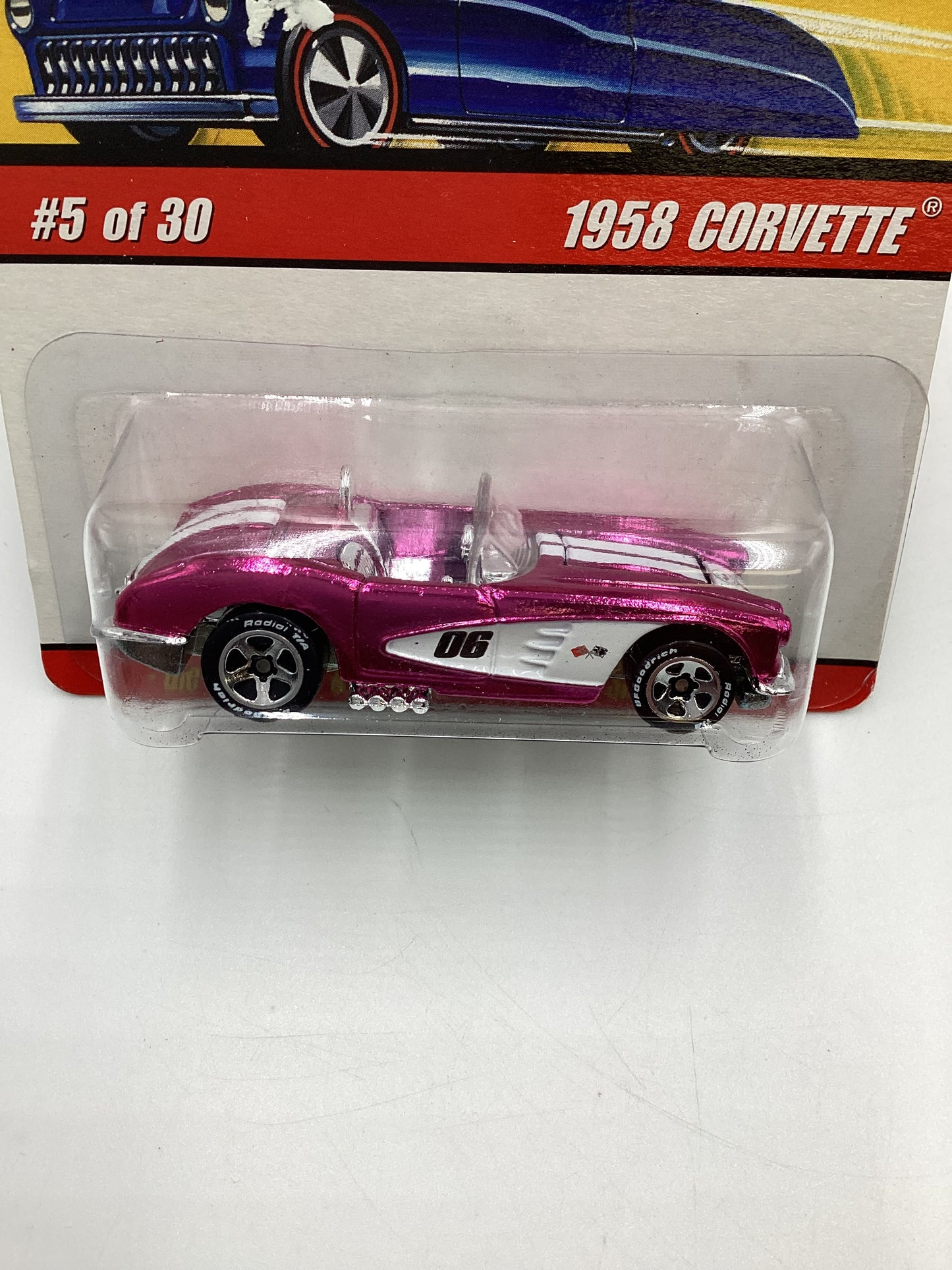 Hot Wheels Classics Series 2 #5 1958 Corvette Pink SR