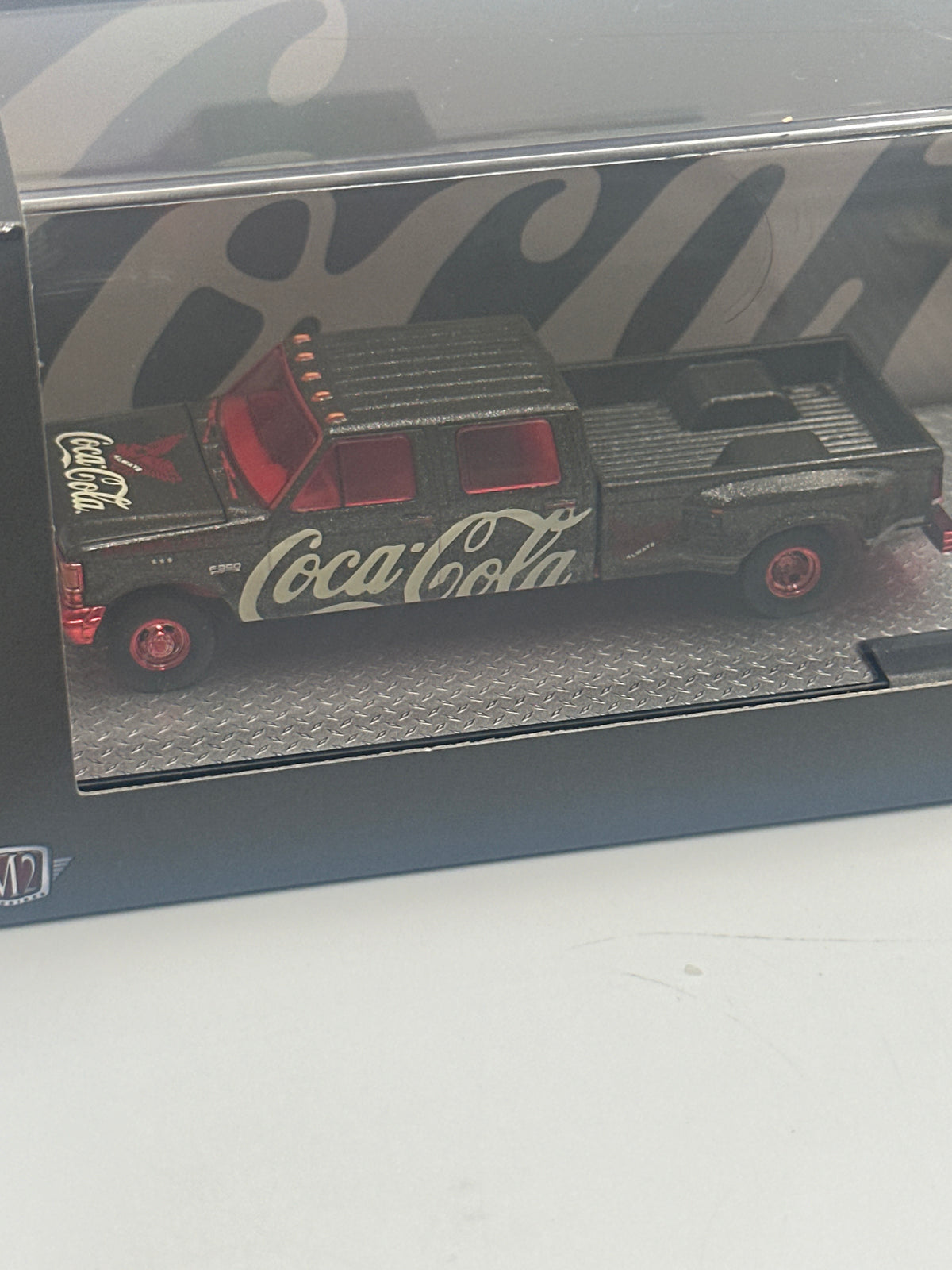 M2 Machines auto haulers 1990 Ford F350 Dually truck & 1965 Ford Mustang 2+2 Drag TW49 Chase