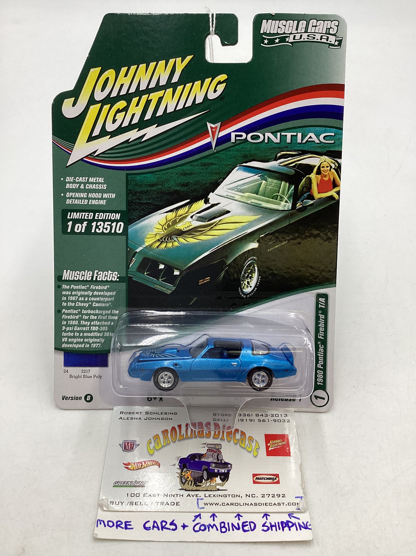 Johnny Lightning Muscle Cars USA 1980 Pontiac Firebird T/A 229A