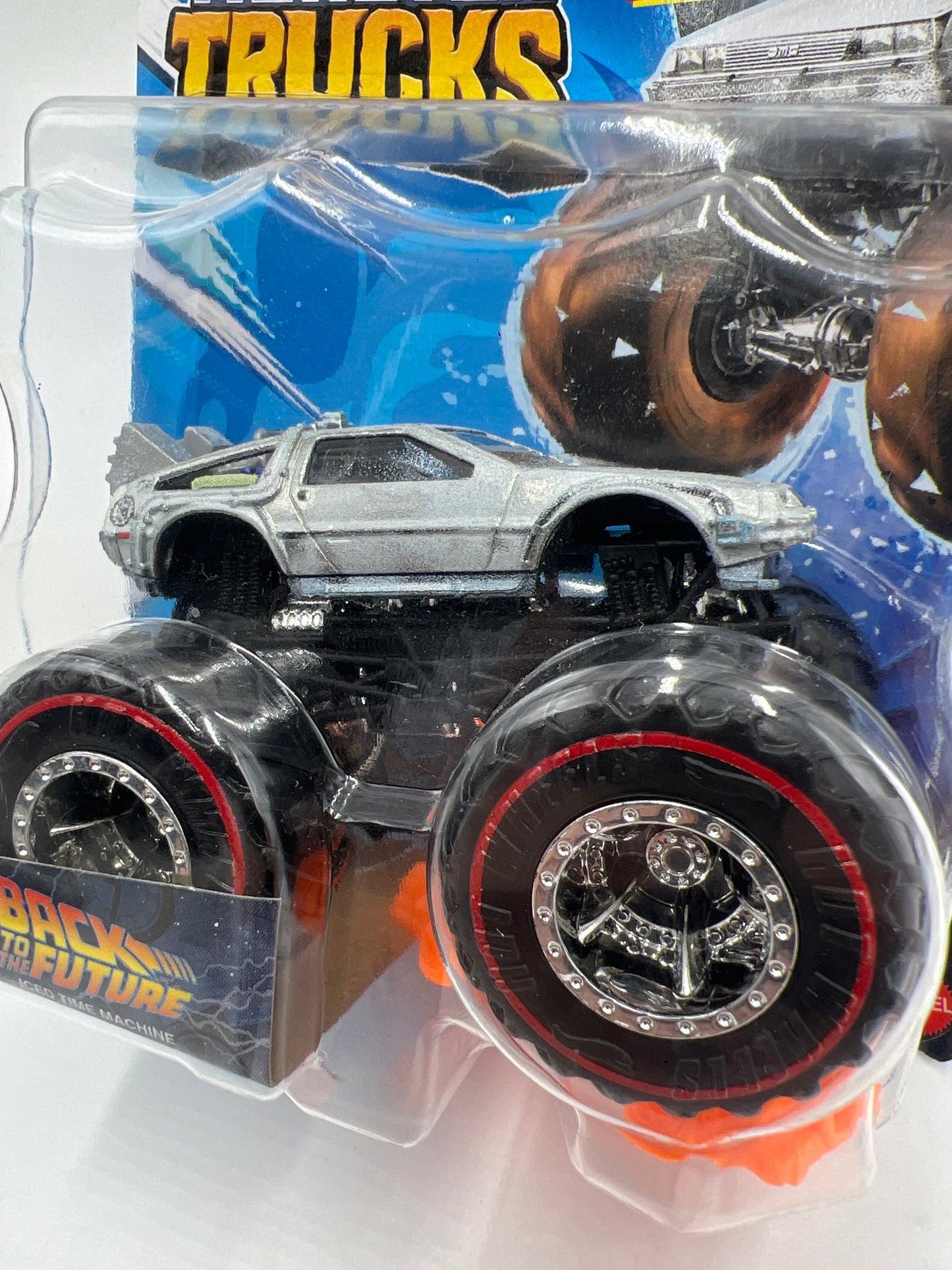 2023 Hot Wheels Monster Trucks Treasure Hunt Back To The Future Iced Time Machine