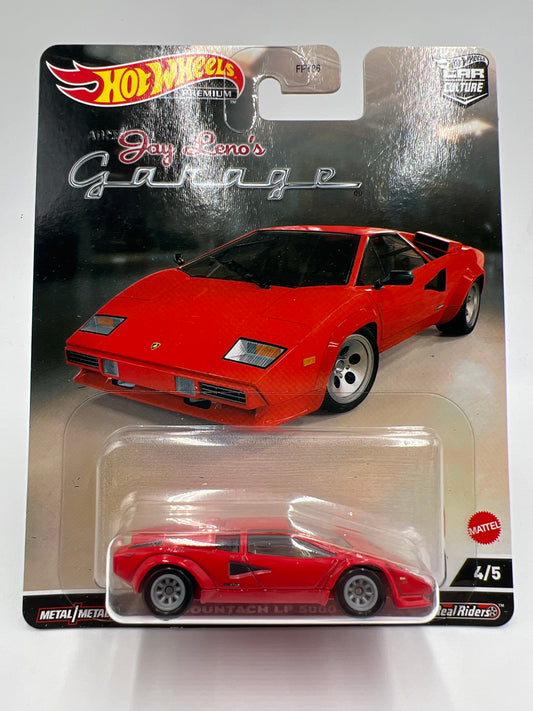 Hot Wheels Premium Jay Lenos Garage #4 Lamborghini Countach LP 5000 QV Red