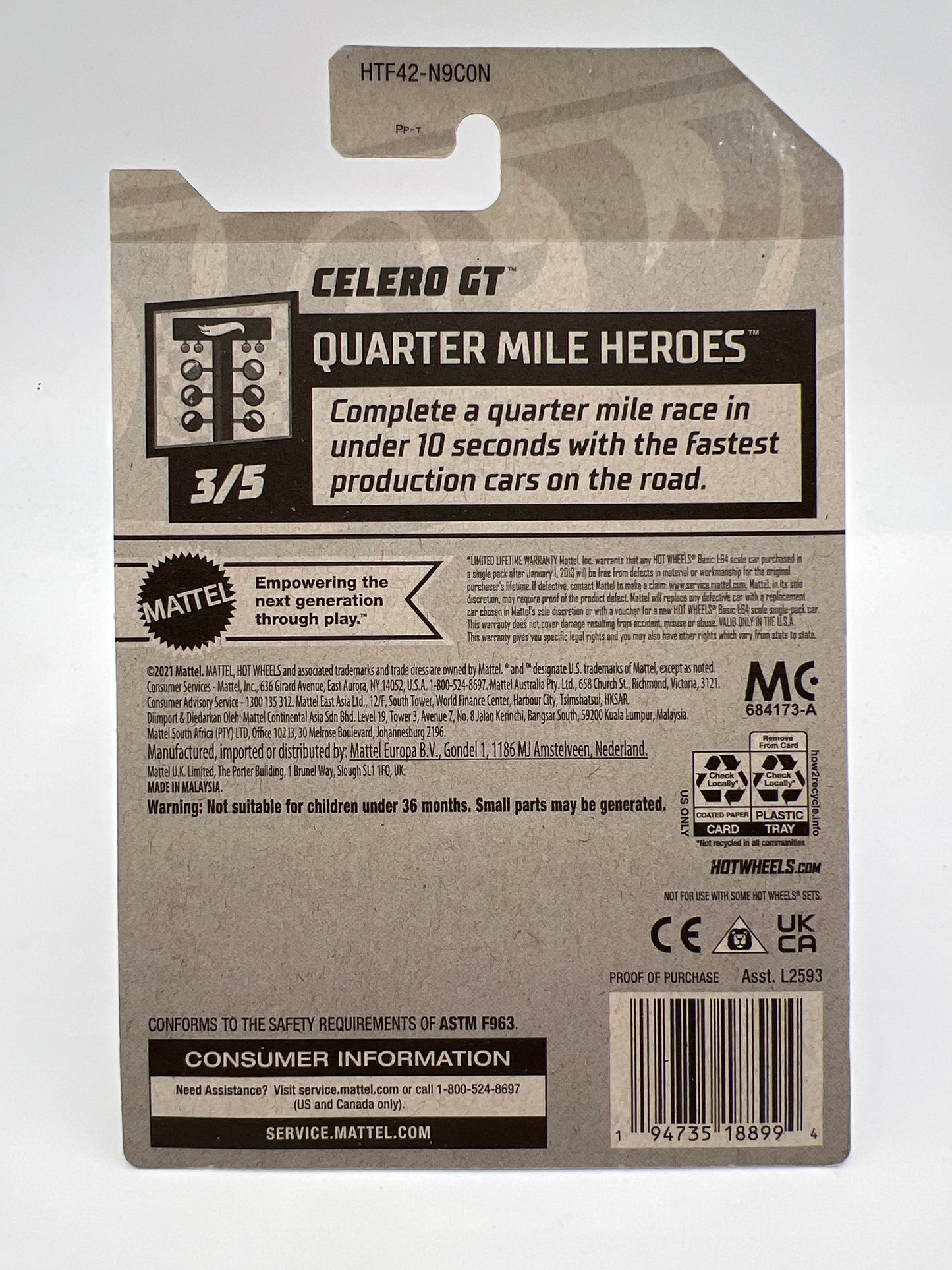 2024 Hot Wheels Super Treasure Hunt #231 Celero GT Purple W/Protector