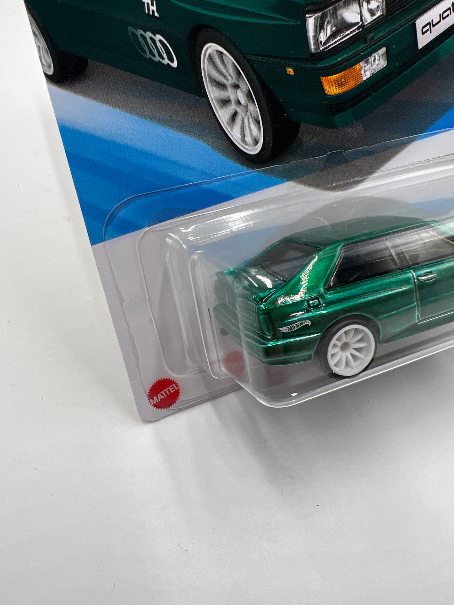 2025 Hot Wheels A Case Super Treasure Hunt #16 87 Audi Quattro Green W/Protector