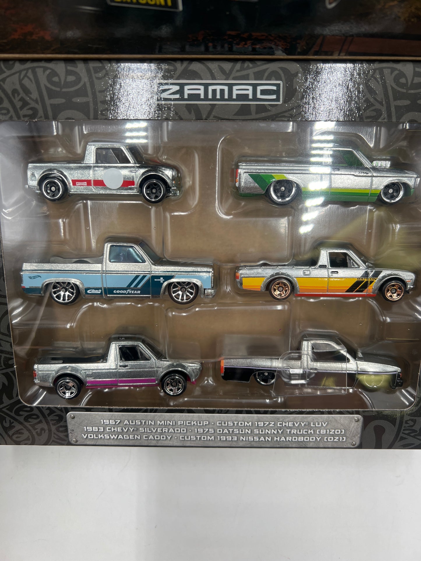 2024 Hot Wheels Walmart Exclusive Zamac Trucks Box Set of 6