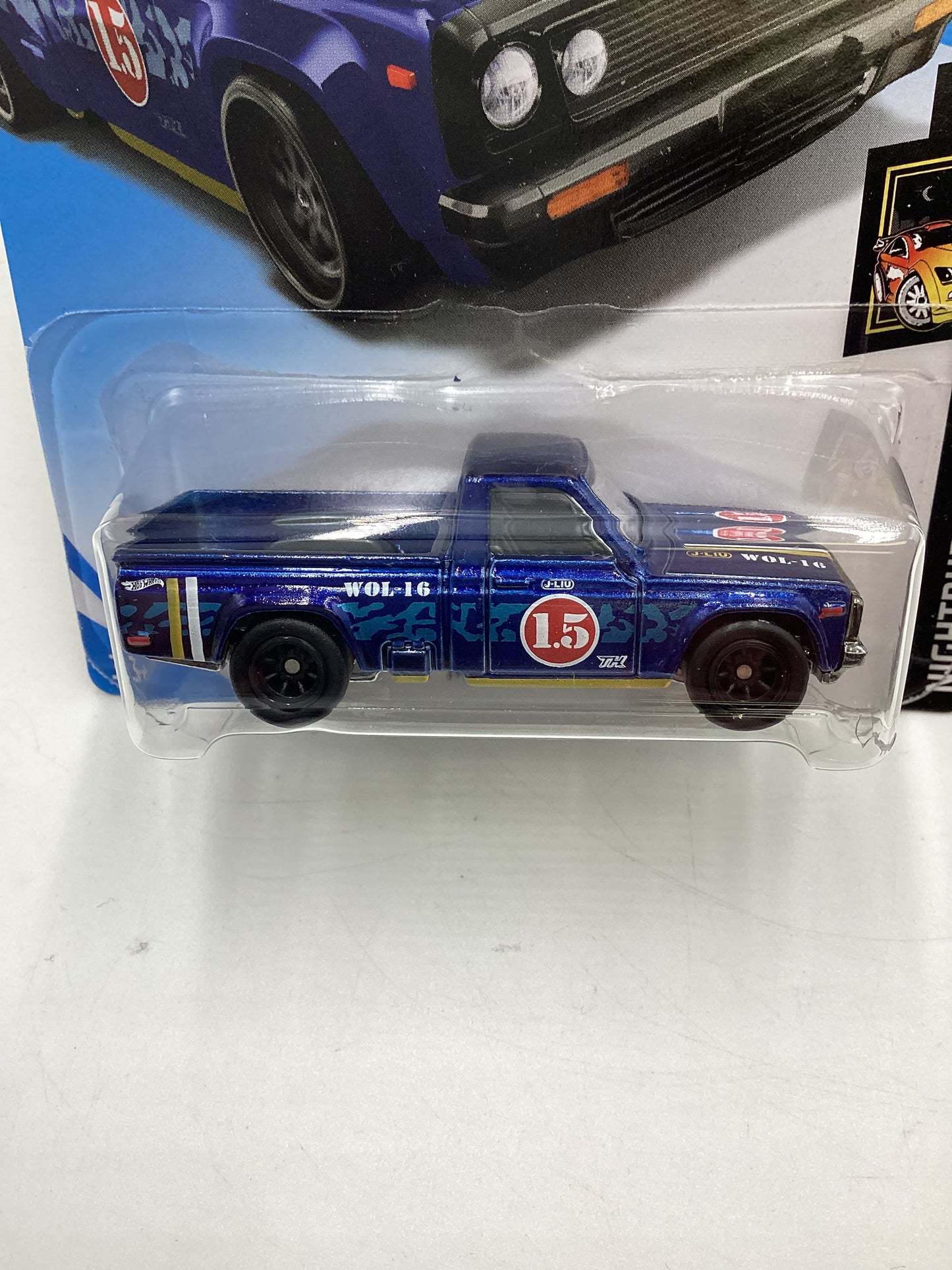 2019 Hot Wheels Super Treasure Hunt #138 Mazda Repu Blue W/ Protector Cracked Blister