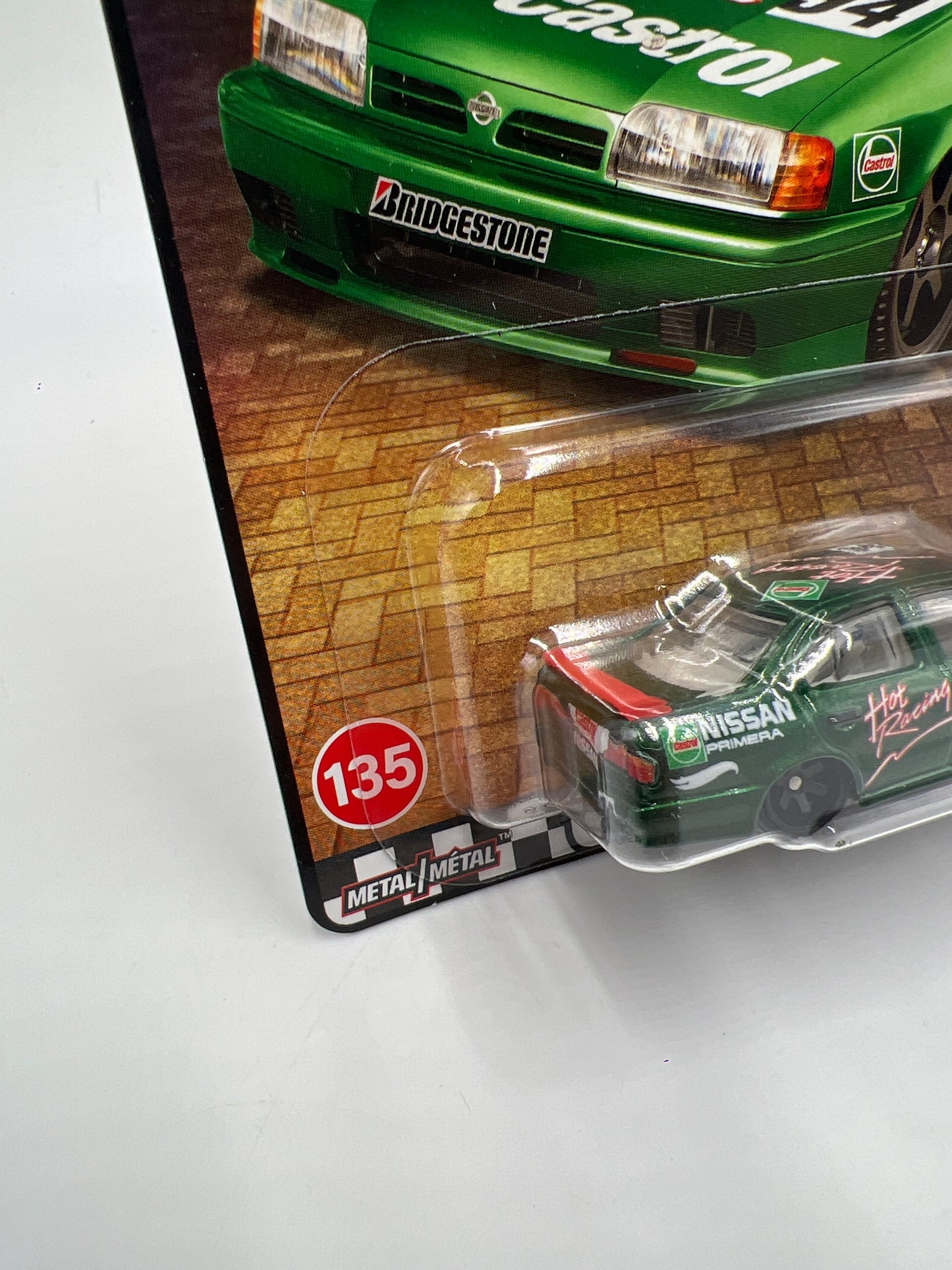 Hot Wheels Premium Boulevard #135 94 Nissan Primera Green Castrol 263C