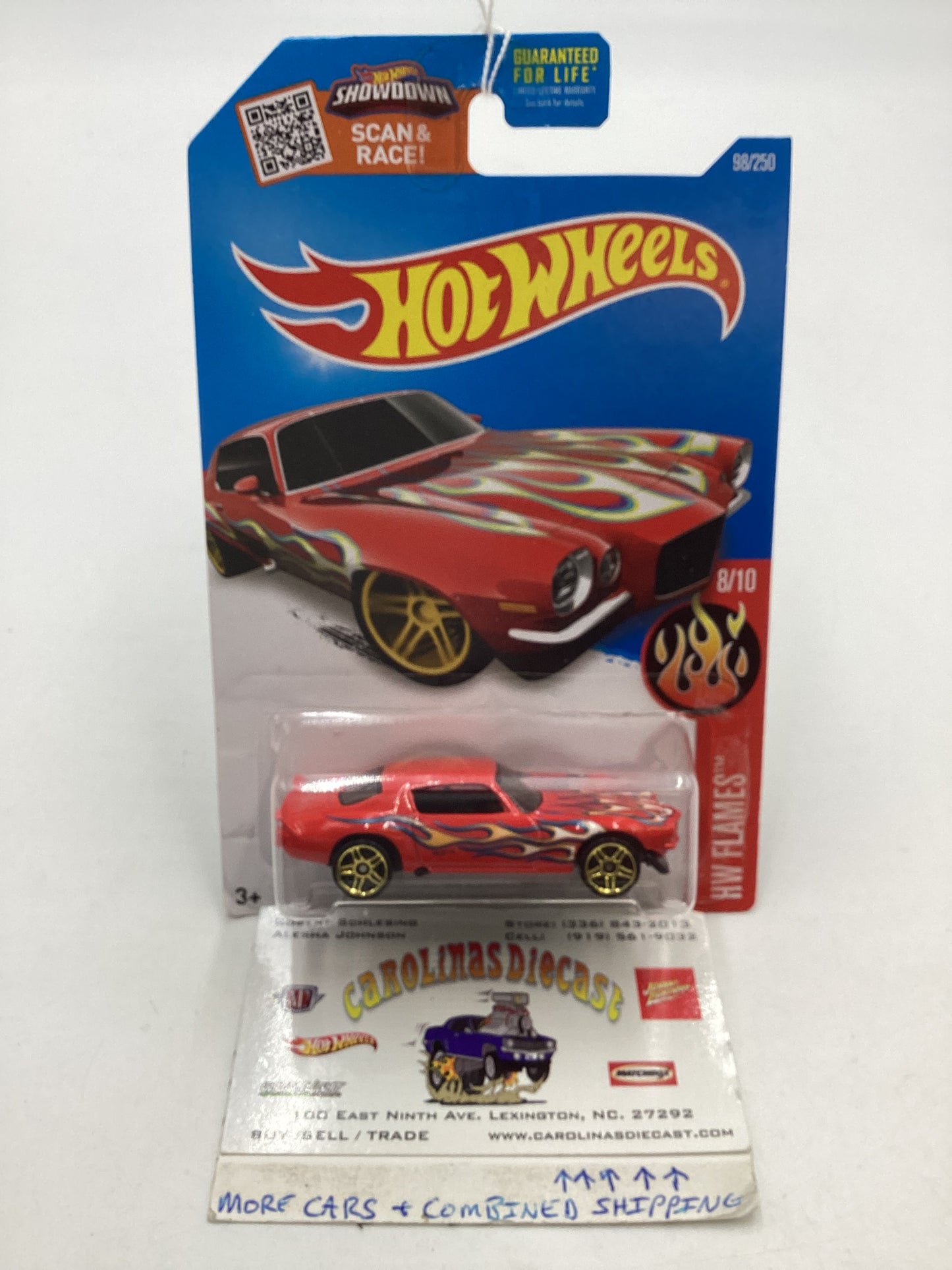 2016 Hot wheels #98 Red 70 Camaro 3A