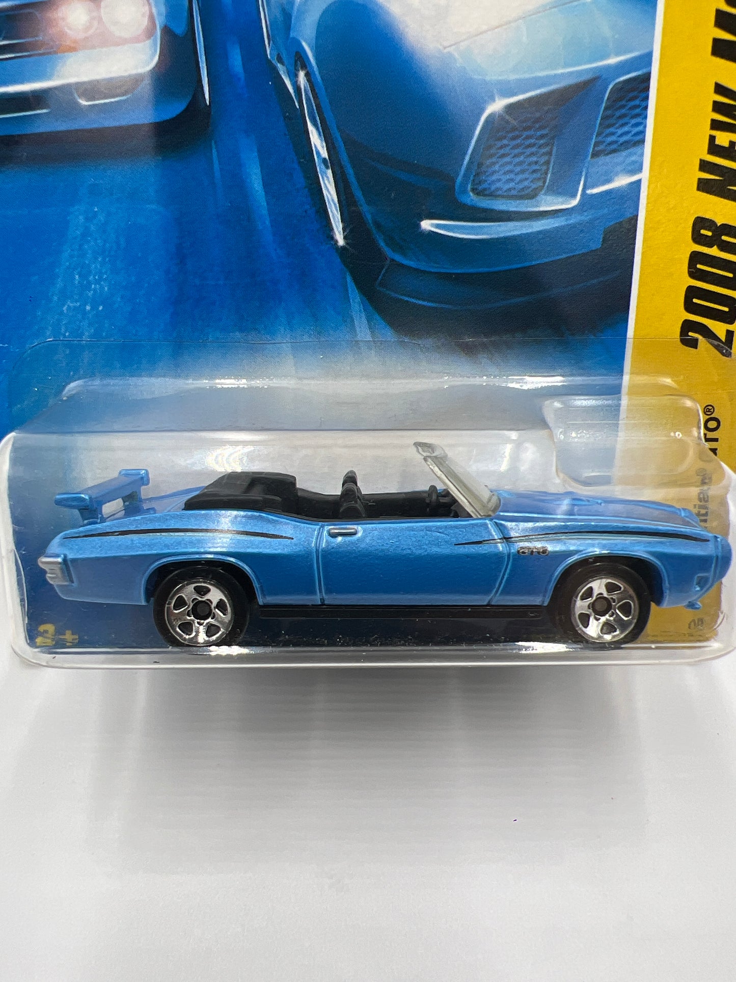 2008 Hot Wheels New Models #29 70 Pontiac GTO Blue 54F