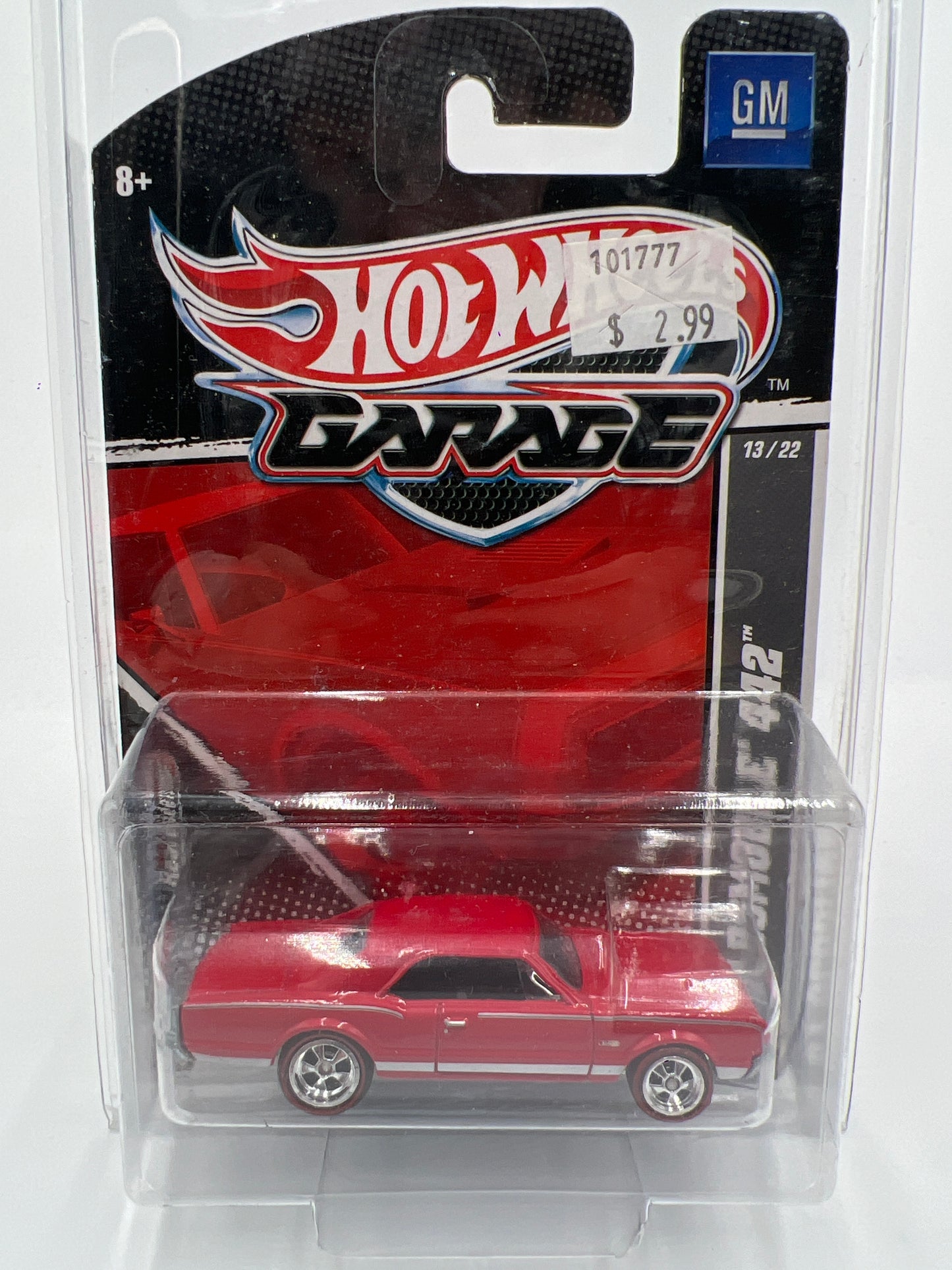 Hot Wheels Garage Premium #13 67 Oldsmobile 442 Red W/Protector