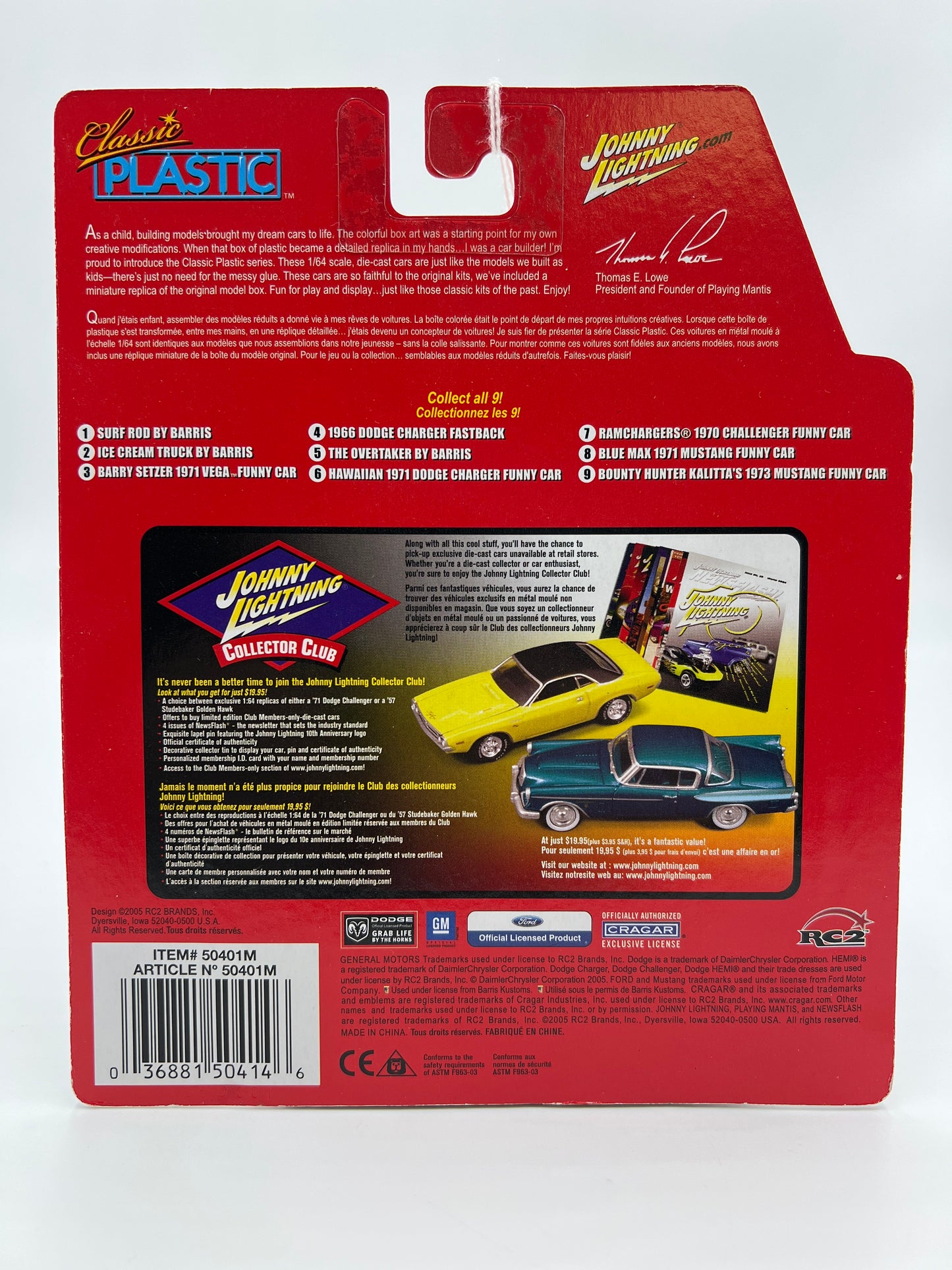 Johnny Lightning Classic Plastic #5 The Overtaker By Barris Graveyard Ghoul Duo White Lightning Chase VHTF