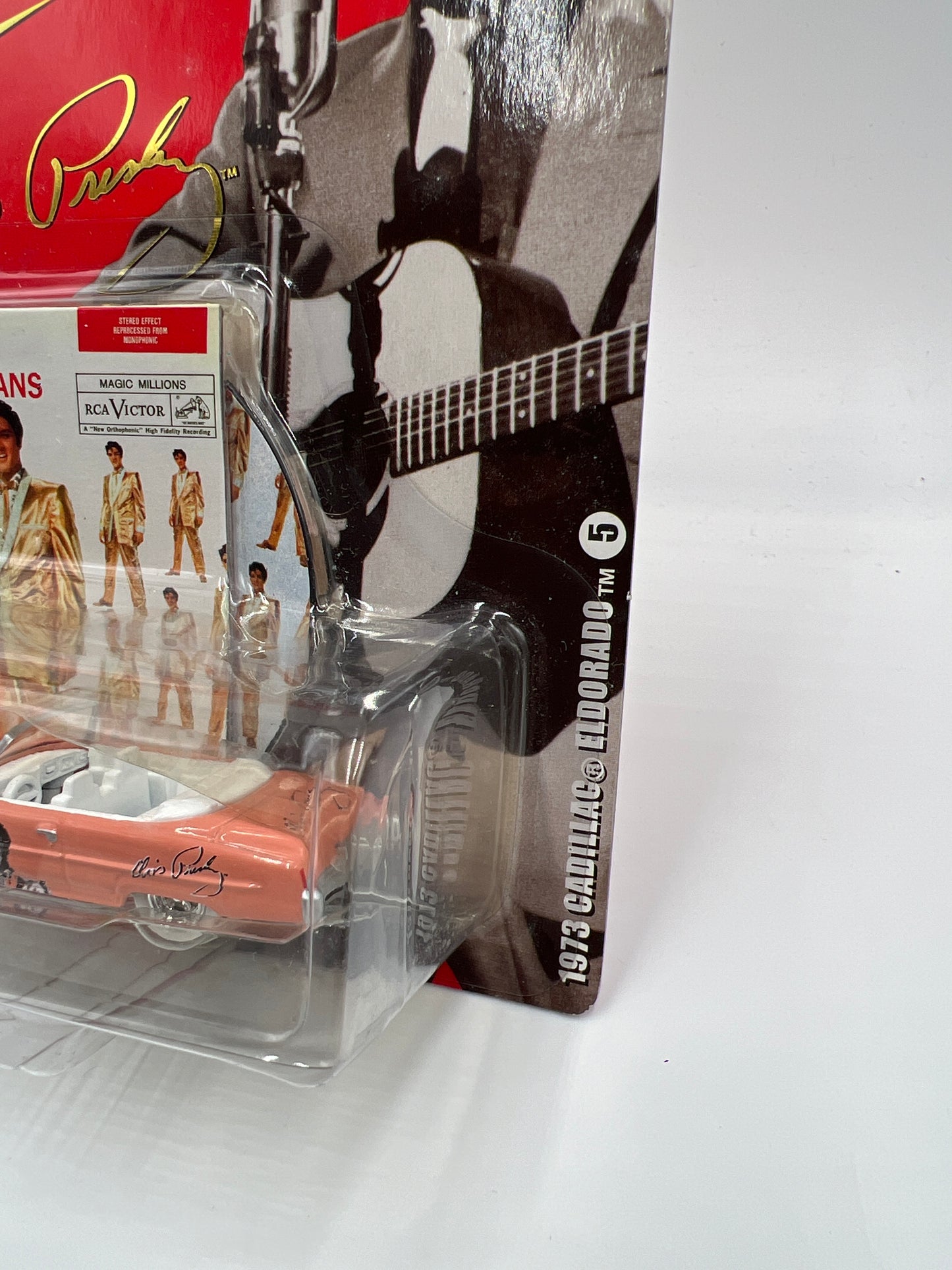 Johnny Lightning White Lightning Chase Rock Art Elvis Presley #5 1973 Cadillac Eldorado Pink