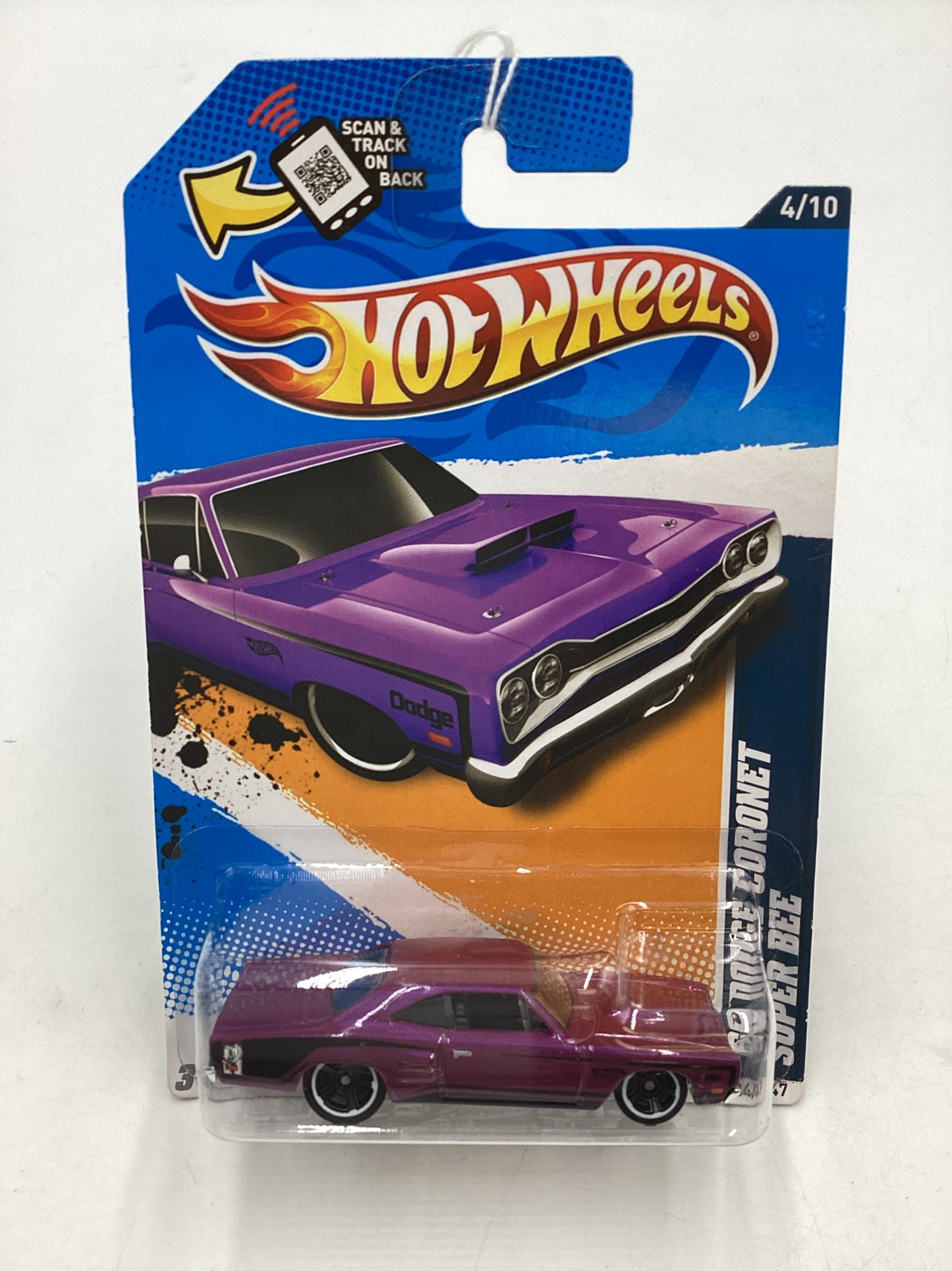 2012 Hot Wheels Muscle Mania Mopar #84 69 Dodge Coronet Super Bee 37G