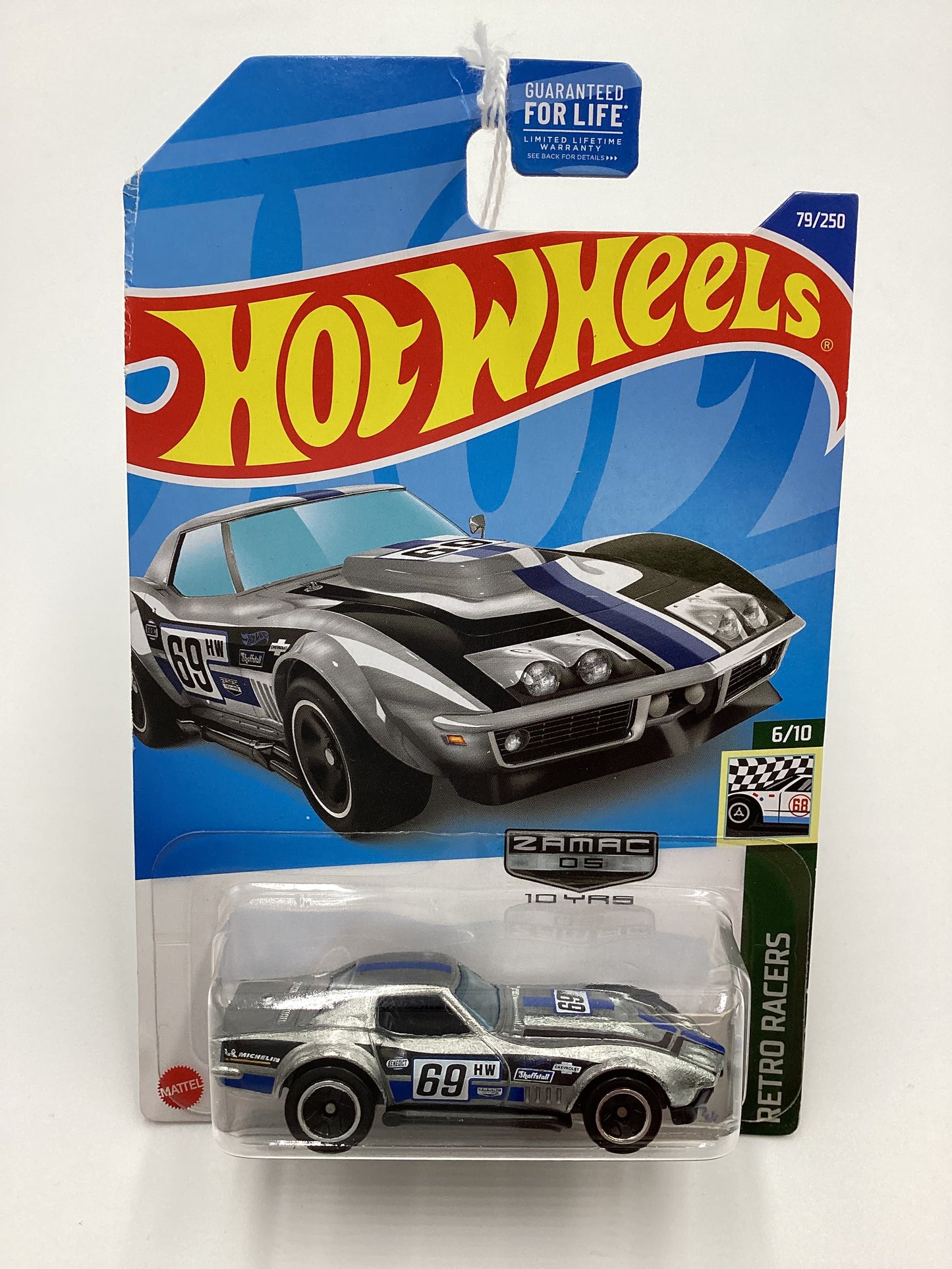 2022 Hot Wheels Zamac 10 Years #79 69 Copo Corvette *Card Not Perfect*