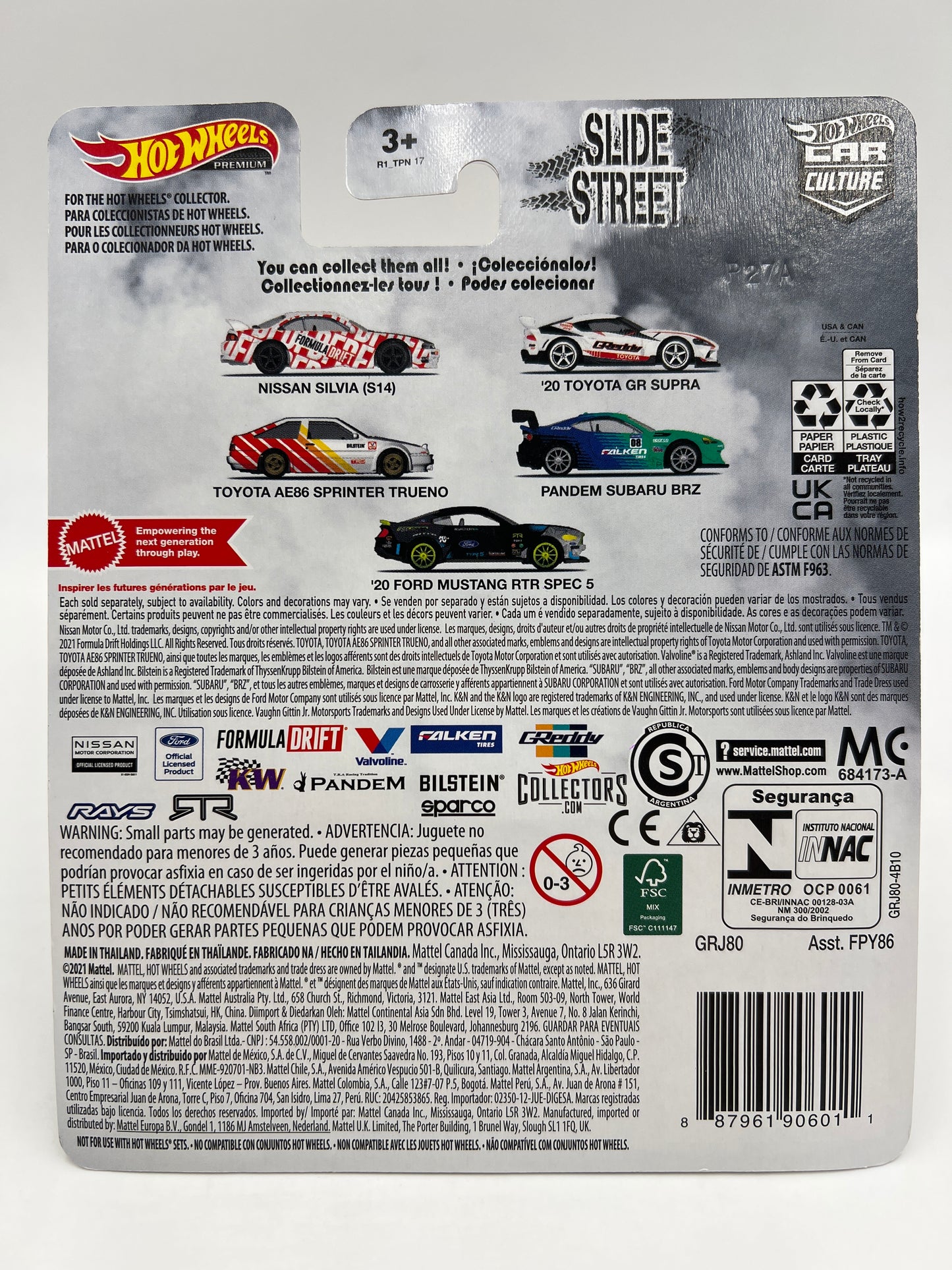 Hot Wheels Premium Slide Street #5 20 Ford Mustang RTR Spec 5 245E