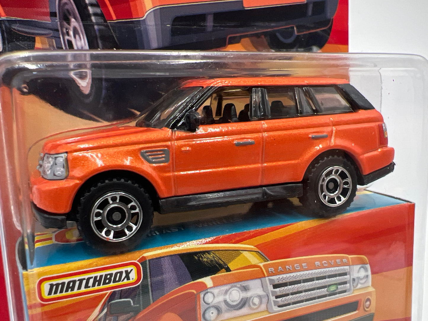 Matchbox Superfast #54 Range Rover Sport Orange Card Not Perfect