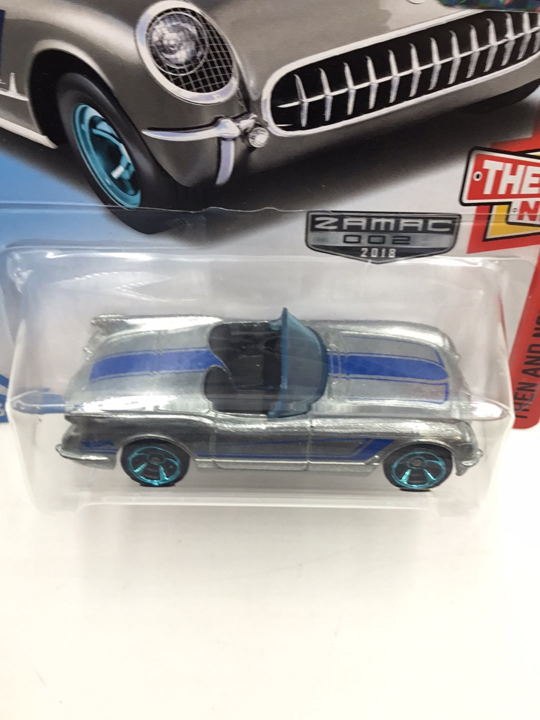 2018 hot wheels Zamac #2  55 Corvette Factory Sealed sticker