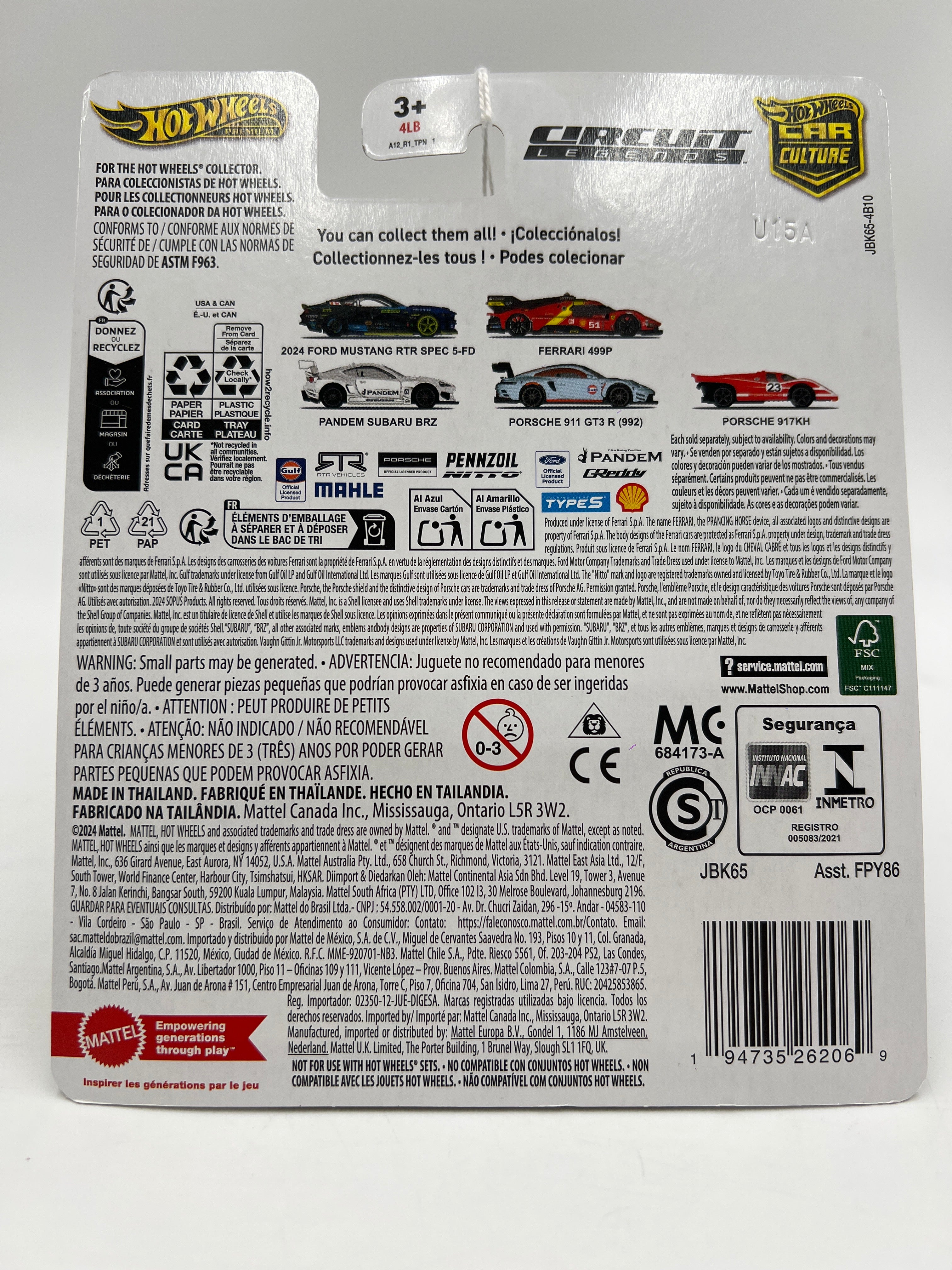 2025 Hot Wheels Car Culture Premium Circuit Legends #5 Porsche 911