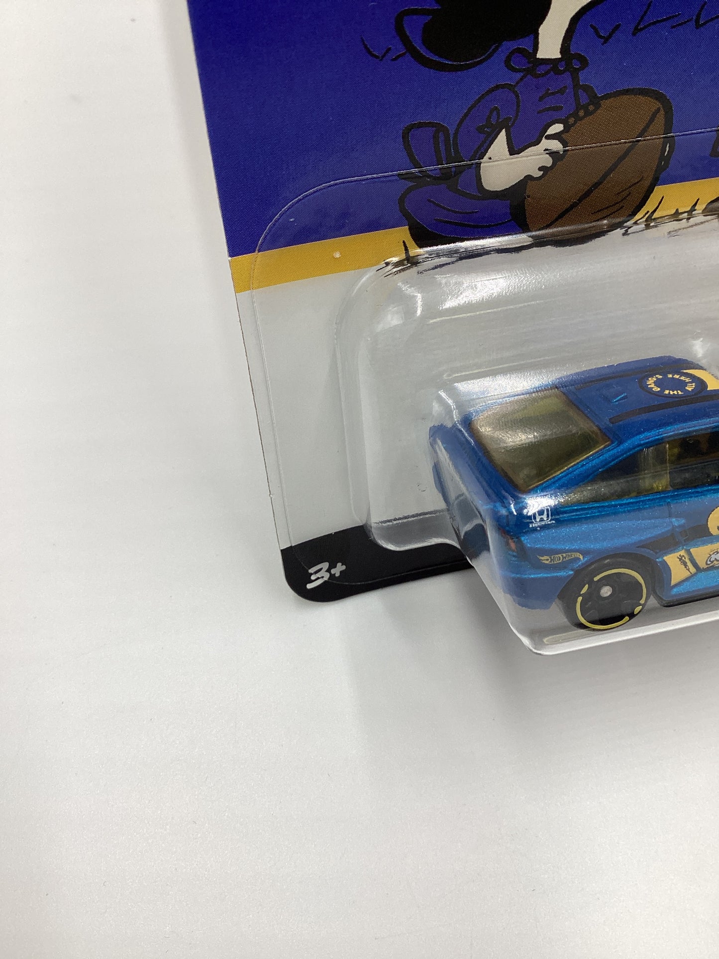 Hot Wheels Silver Series Peanuts 75 Years #2 1985 Honda CR-X Blue Lucy/Charlie Brown 161A